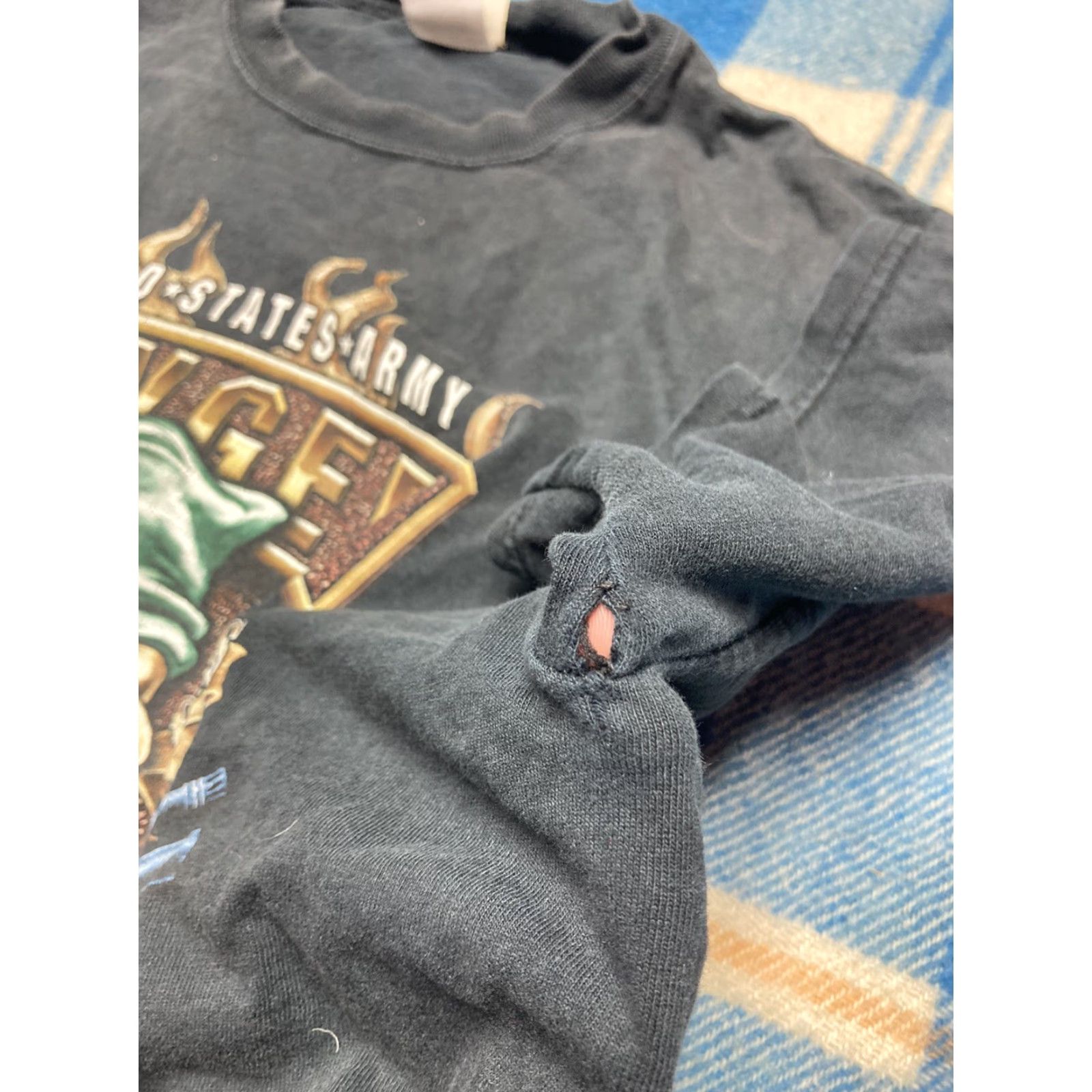 Vintage VINTAGE 90s US ARMY T SHIRT Made in USA 3D Skull Weapons Mass Destruction XL Mens Shirt Black Size US M / EU 48-50 / 2 - 5 Thumbnail