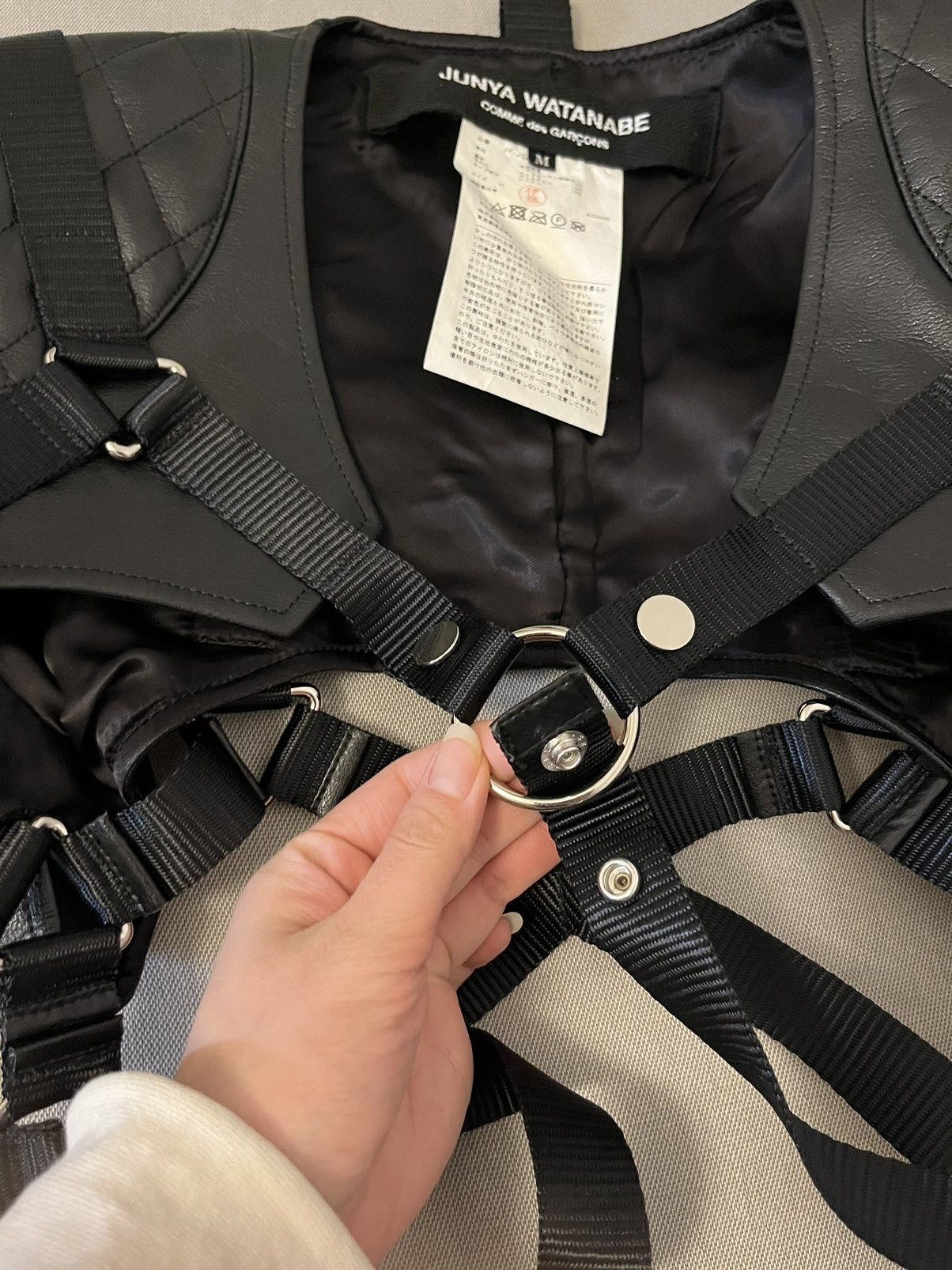 Comme des Garcons × Junya Watanabe CDG Junya Watanabe cropped leather jacket Size M / US 6-8 / IT 42-44 - 6 Thumbnail
