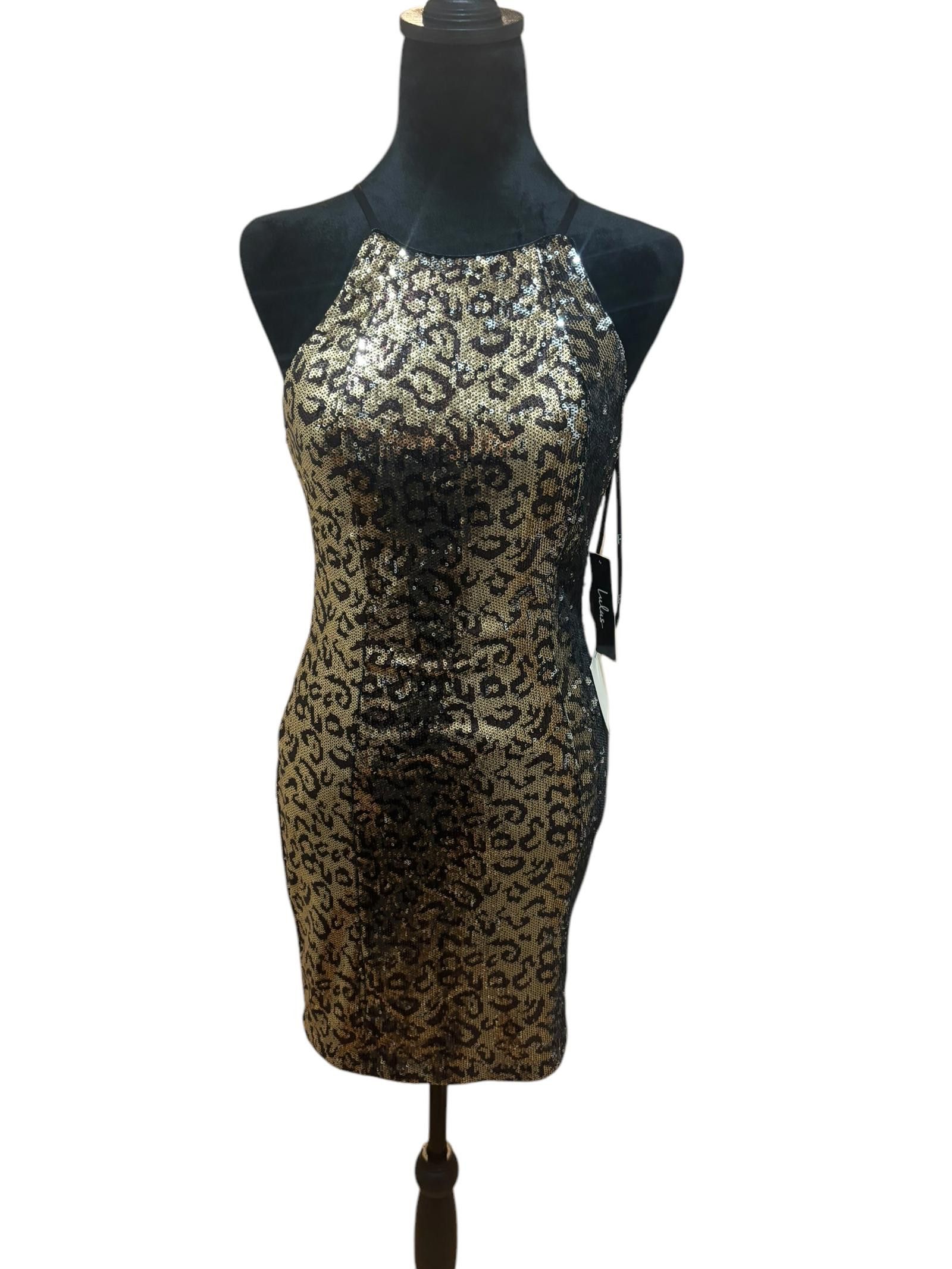 Lulus NWT Lulu’s Gold/Brown/Silver Sequin Evening Dress Size M / US 6-8 / IT 42-44 - 1 Thumbnail