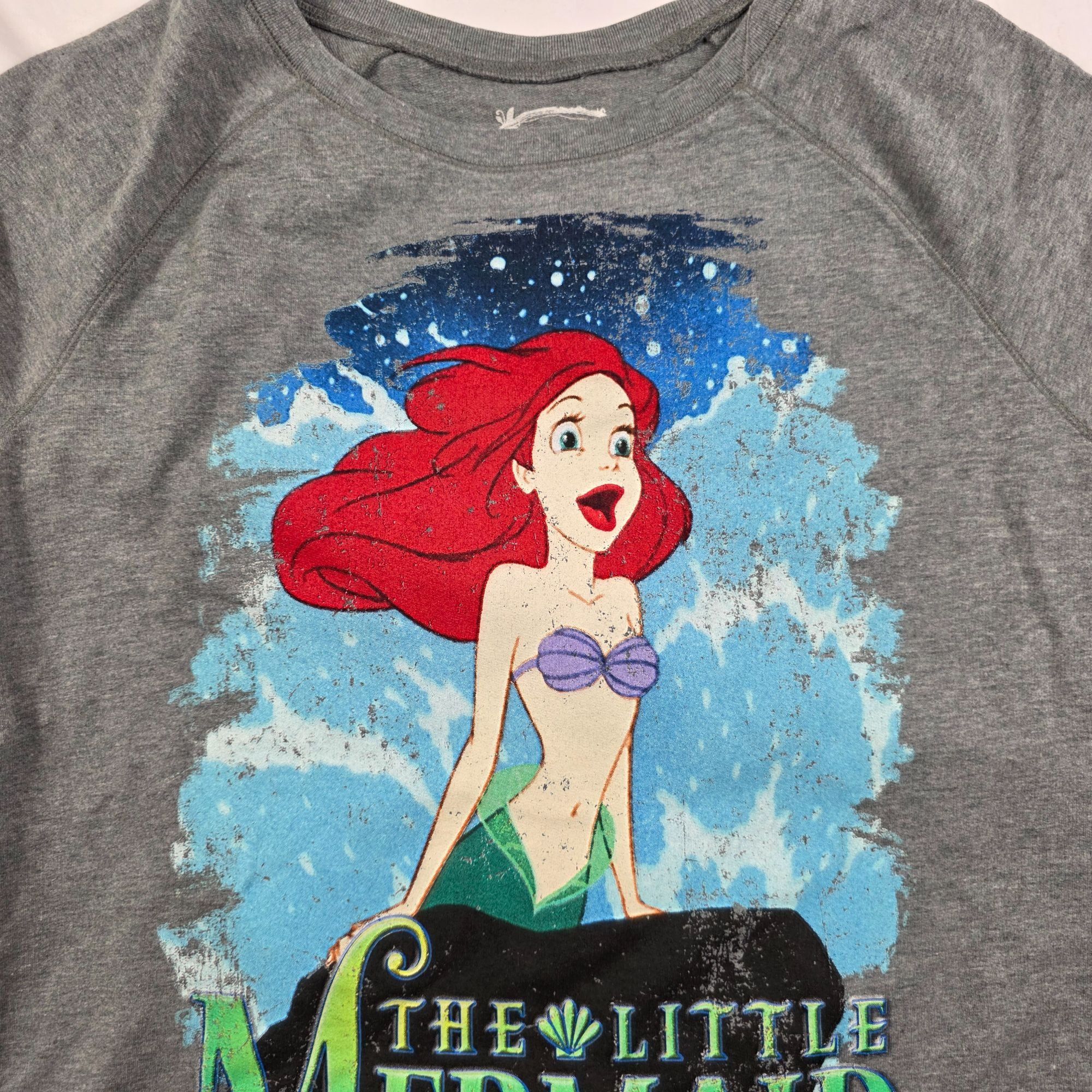 Disney Disney The Little Mermaid Womens Size Large Sweatshirt Gray Size L / US 10 / IT 46 - 5 Thumbnail