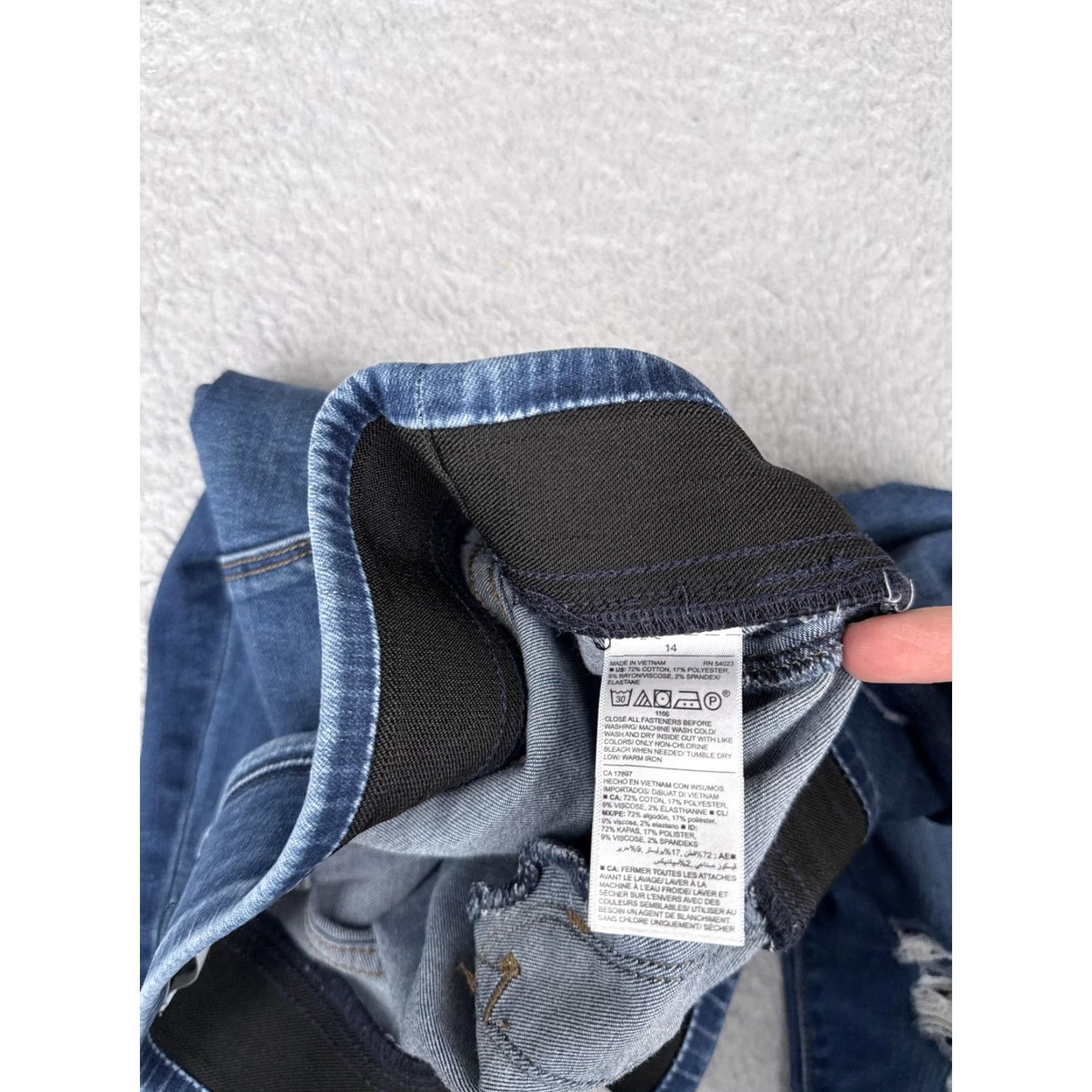 Old Navy Old Navy Jeans Womens 14 Blue Rockstar Jeggings Distressed Pull-On Skinny Ankle Size 36" / US 14 / IT 50 - 6 Thumbnail