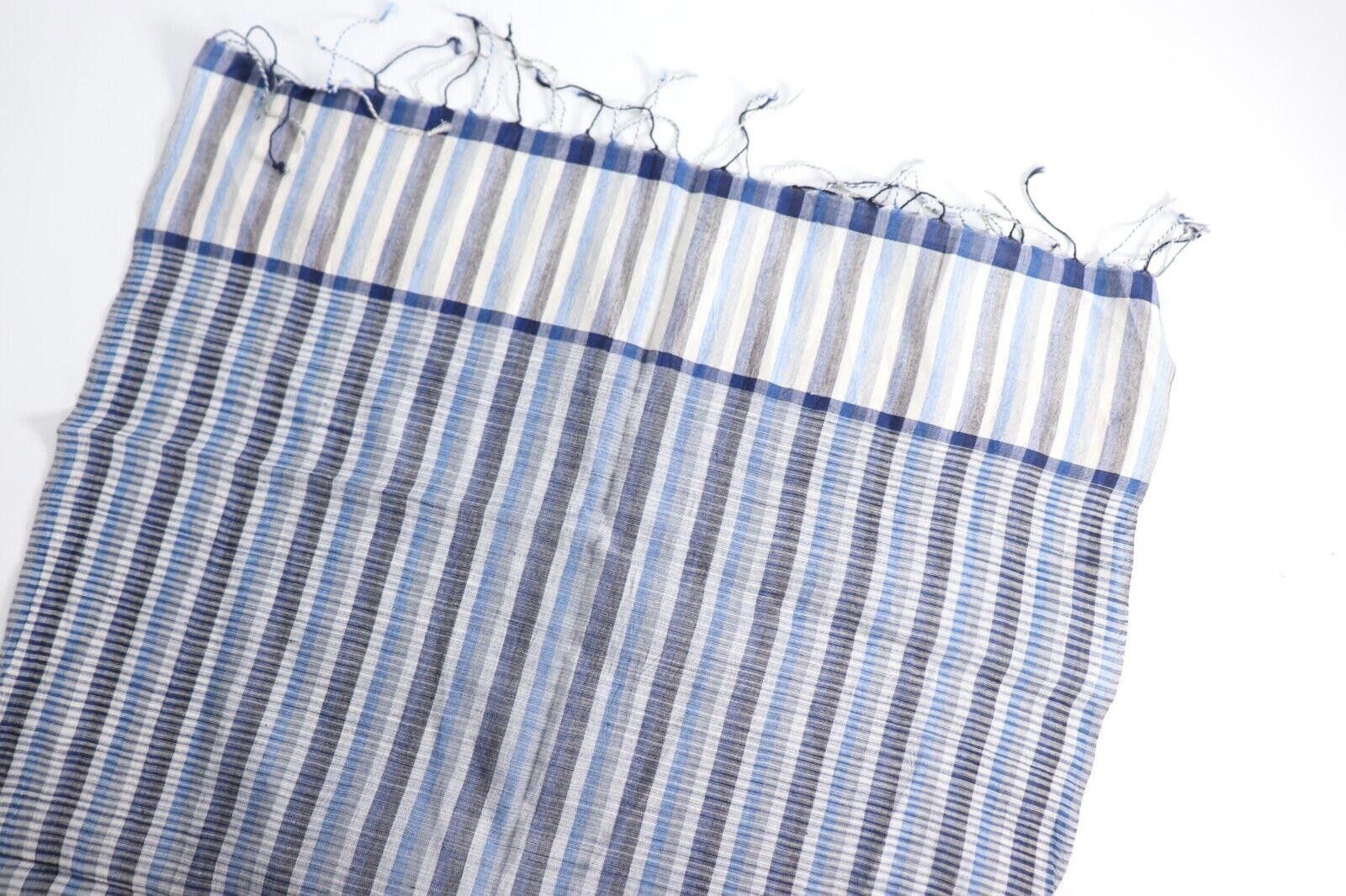 Dries Van Noten Dries Van Noten Unisex Blue Striped Farriss Scarf Cotton NWT Size ONE SIZE - 10 Thumbnail