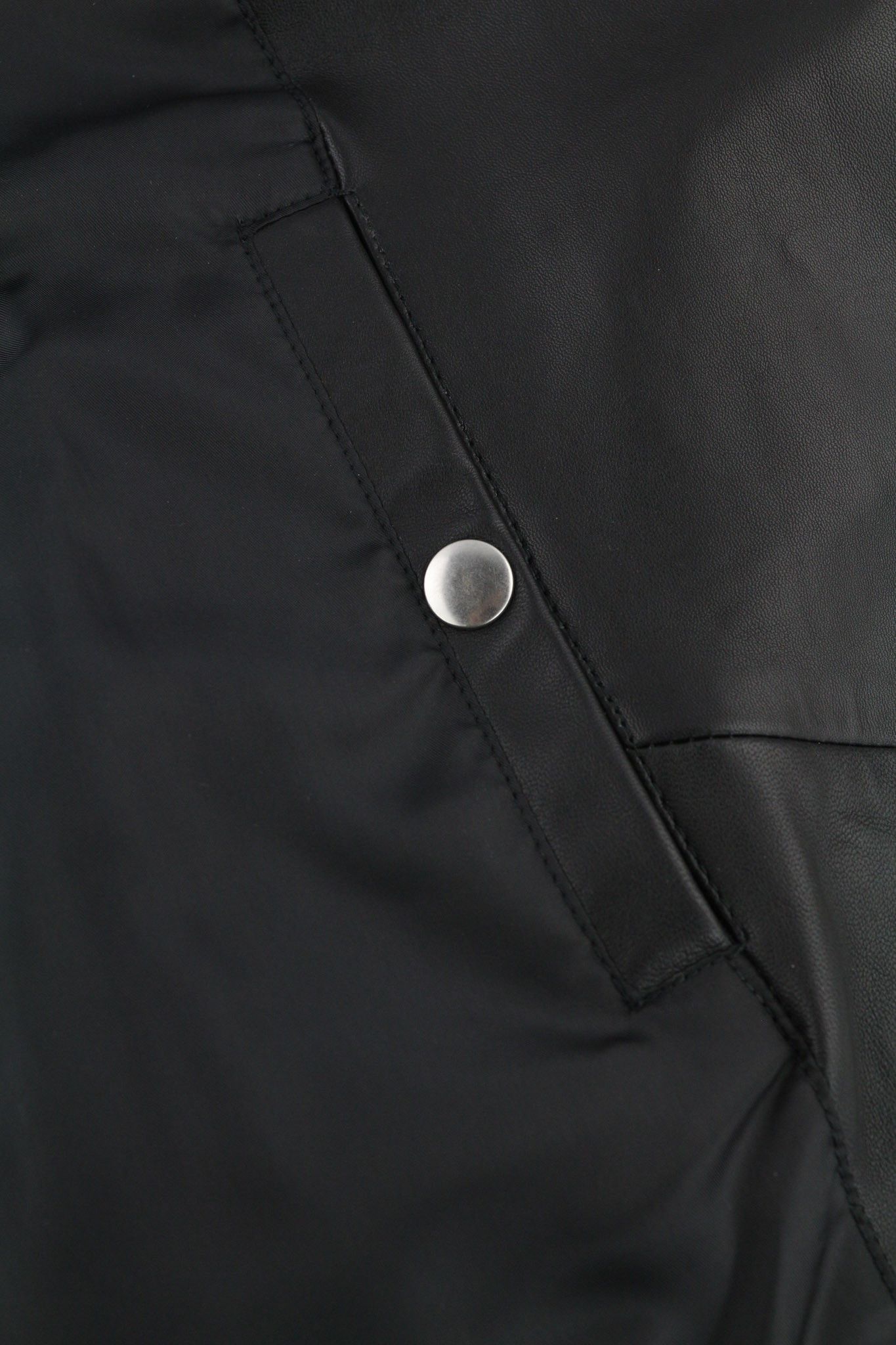 Diesel R-PUSMIR M Black Sheep Leather Zip Lined Jacket 81721 Size US M / EU 48-50 / 2 - 7 Thumbnail