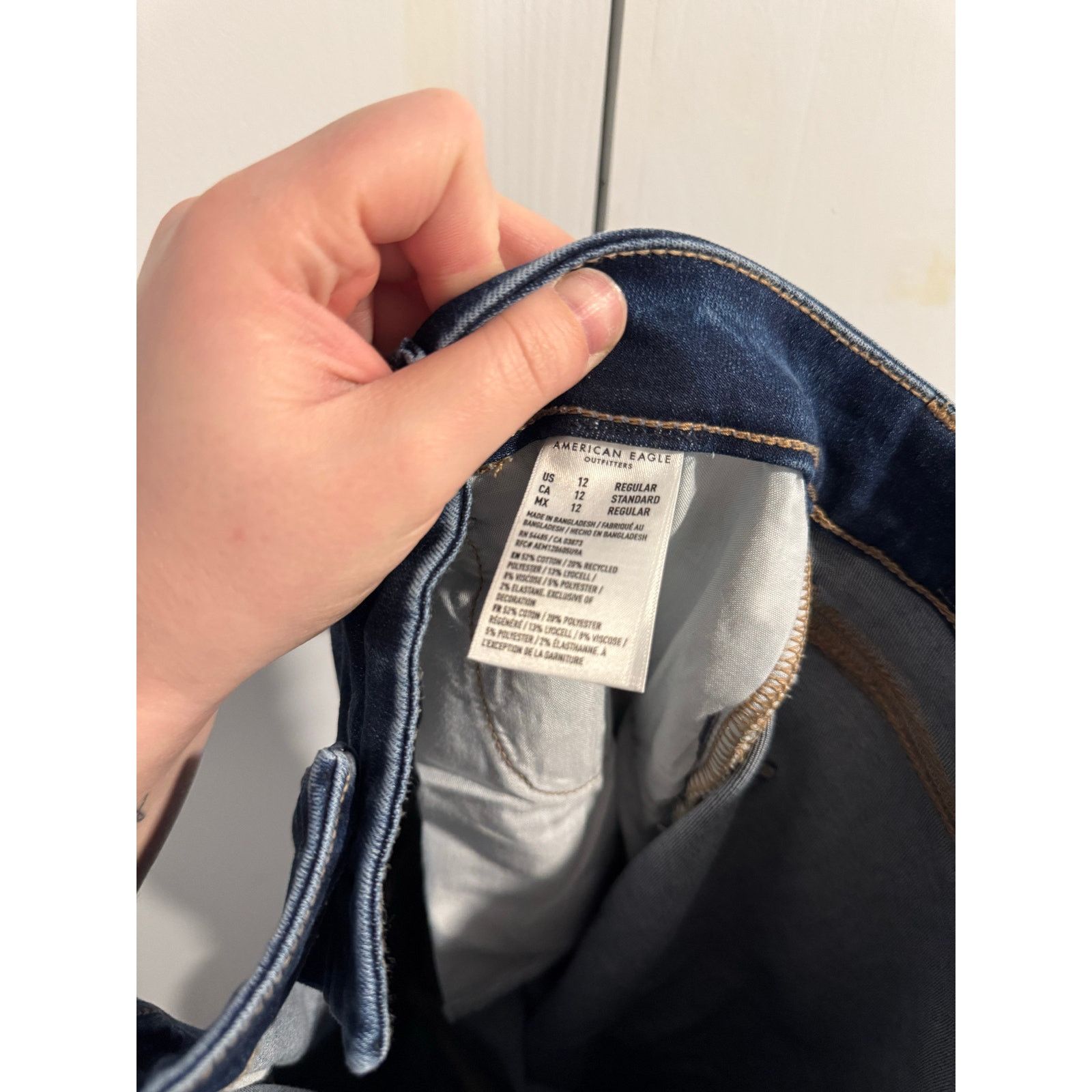 American Eagle Outfitters American Eagle Curvy High Rise Jeggings Size 12- wore 1x Size 30" / US 8 / IT 44 - 4 Thumbnail