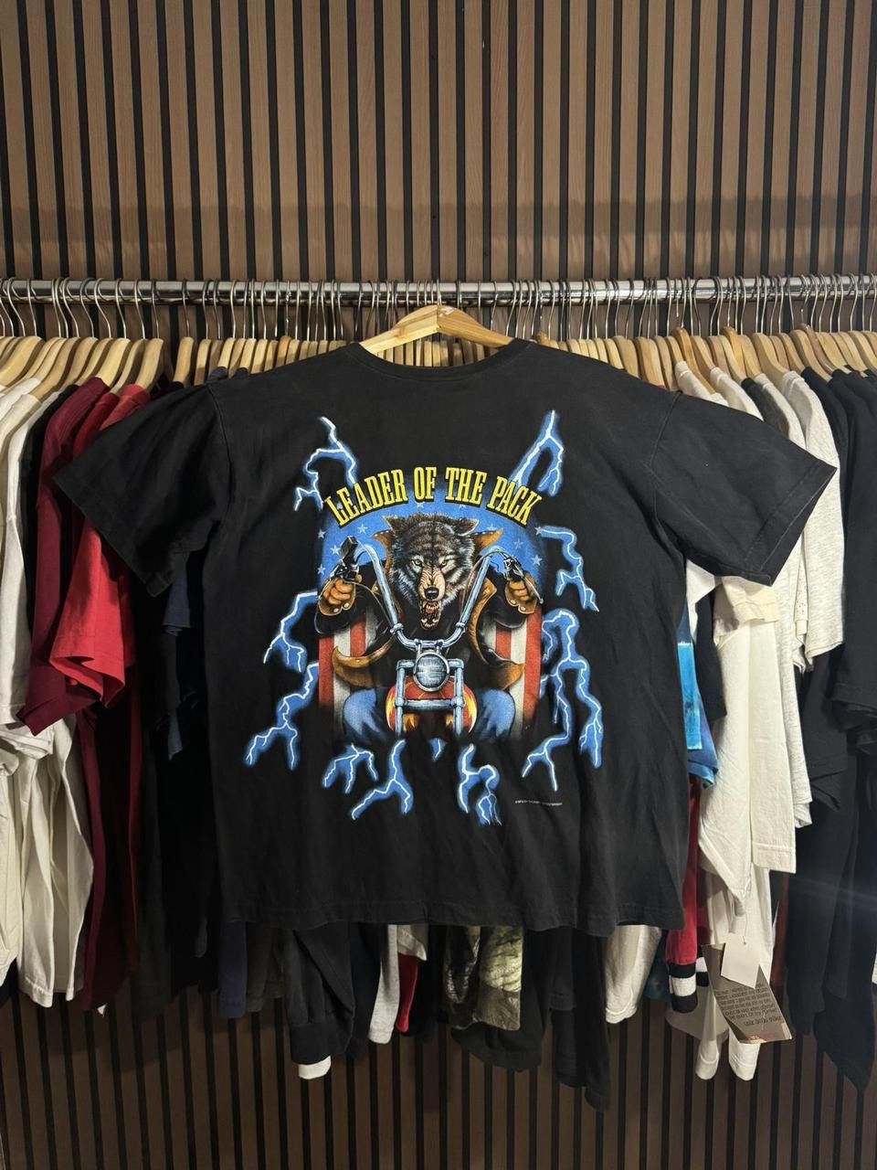 Other Vintage 90s Leader Of the Pack American Thunder Tee Size US L / EU 52-54 / 3 - 1 Thumbnail