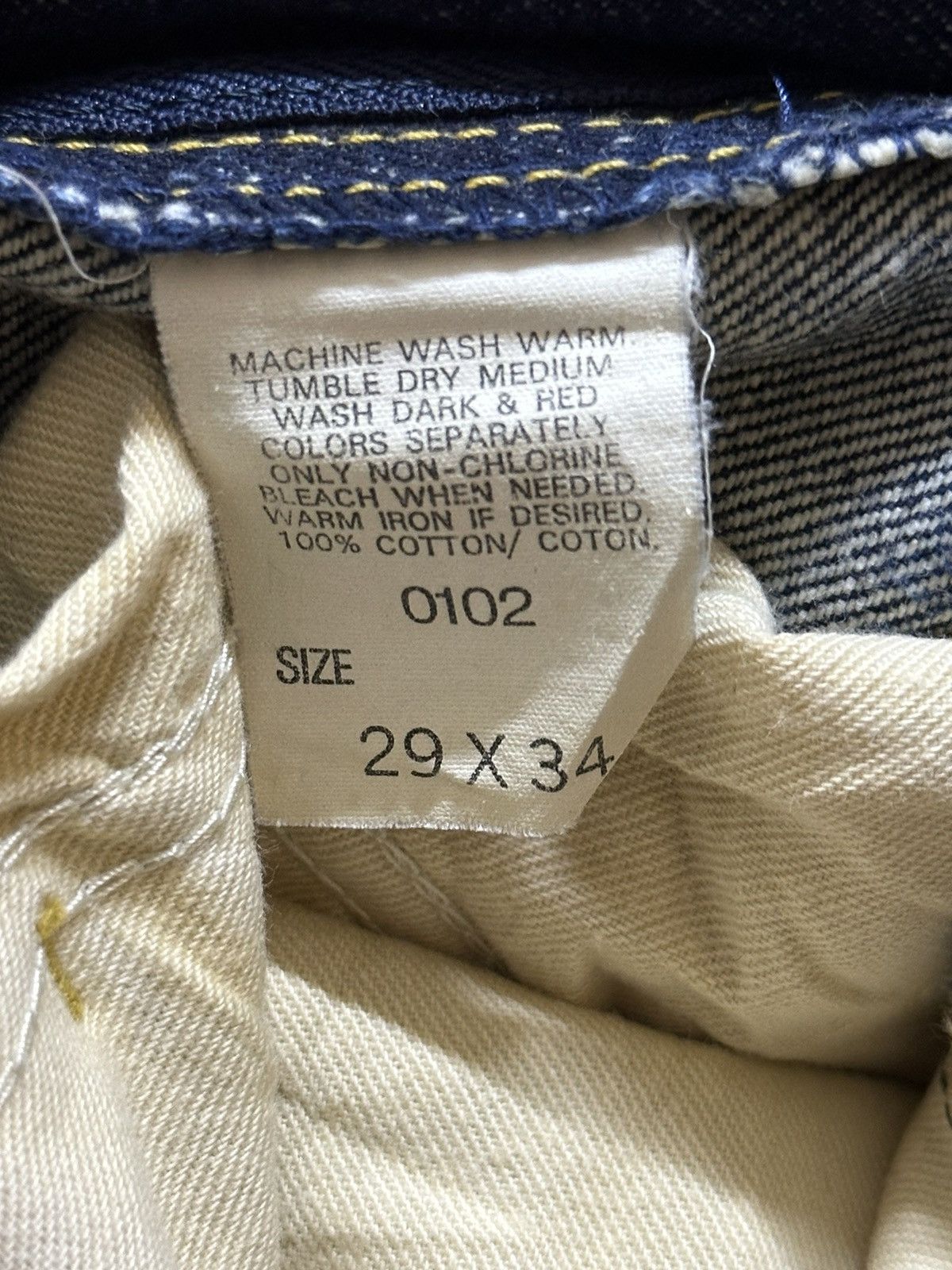 Lee Vintage Lee Riders Blue Faded Wash Style Wide Leg Jeans Size US 28 / EU 44 - 9 Thumbnail