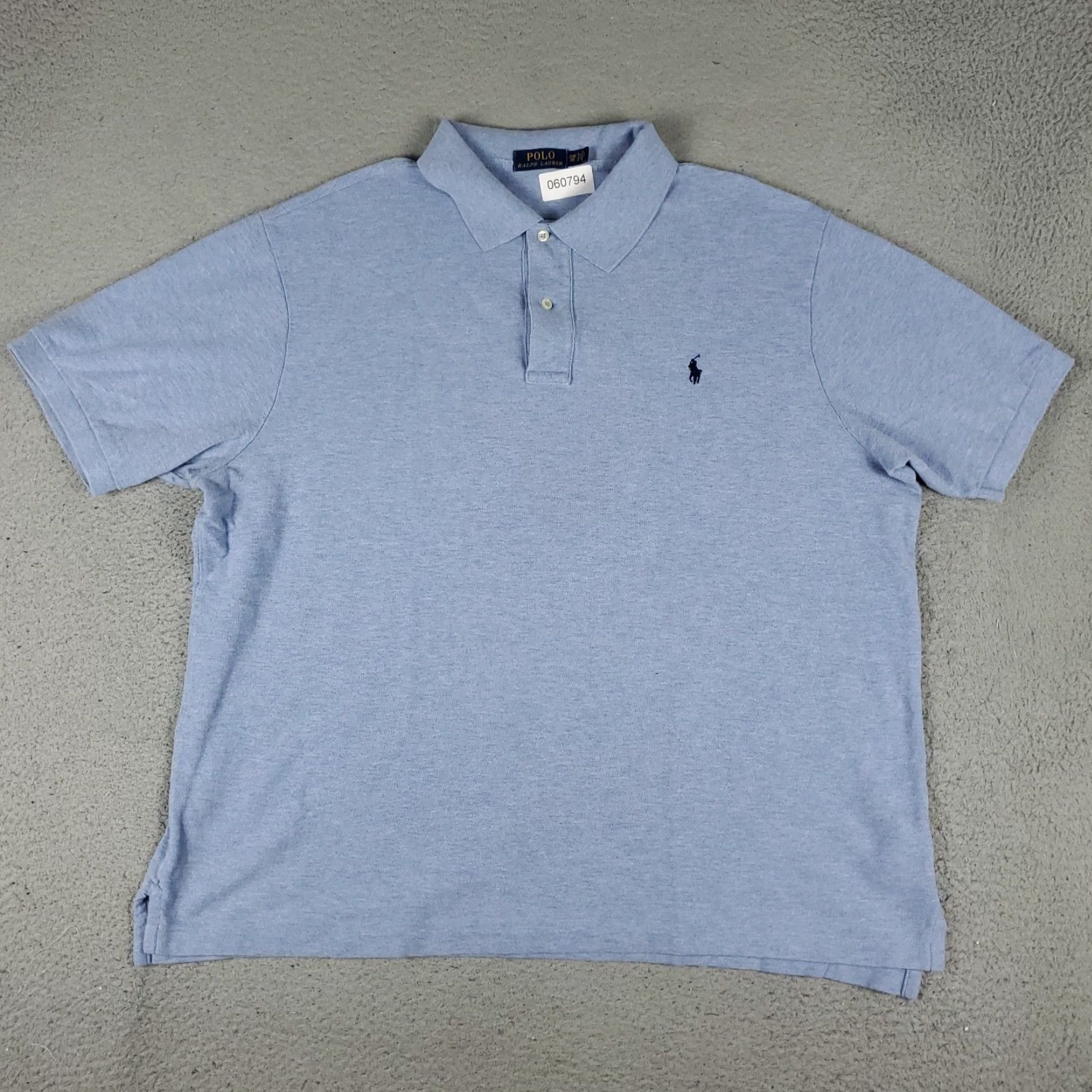 Ralph Lauren Ralph Lauren Polo Shirt Mens Size 2XB Blue Pony Casual Short Sleeve Shirt Big & Tall Adult Mens Color Blue Polo Shirt 2XB Polo Ralph Lauren Size US XXL / EU 58 / 5 - 3 Thumbnail