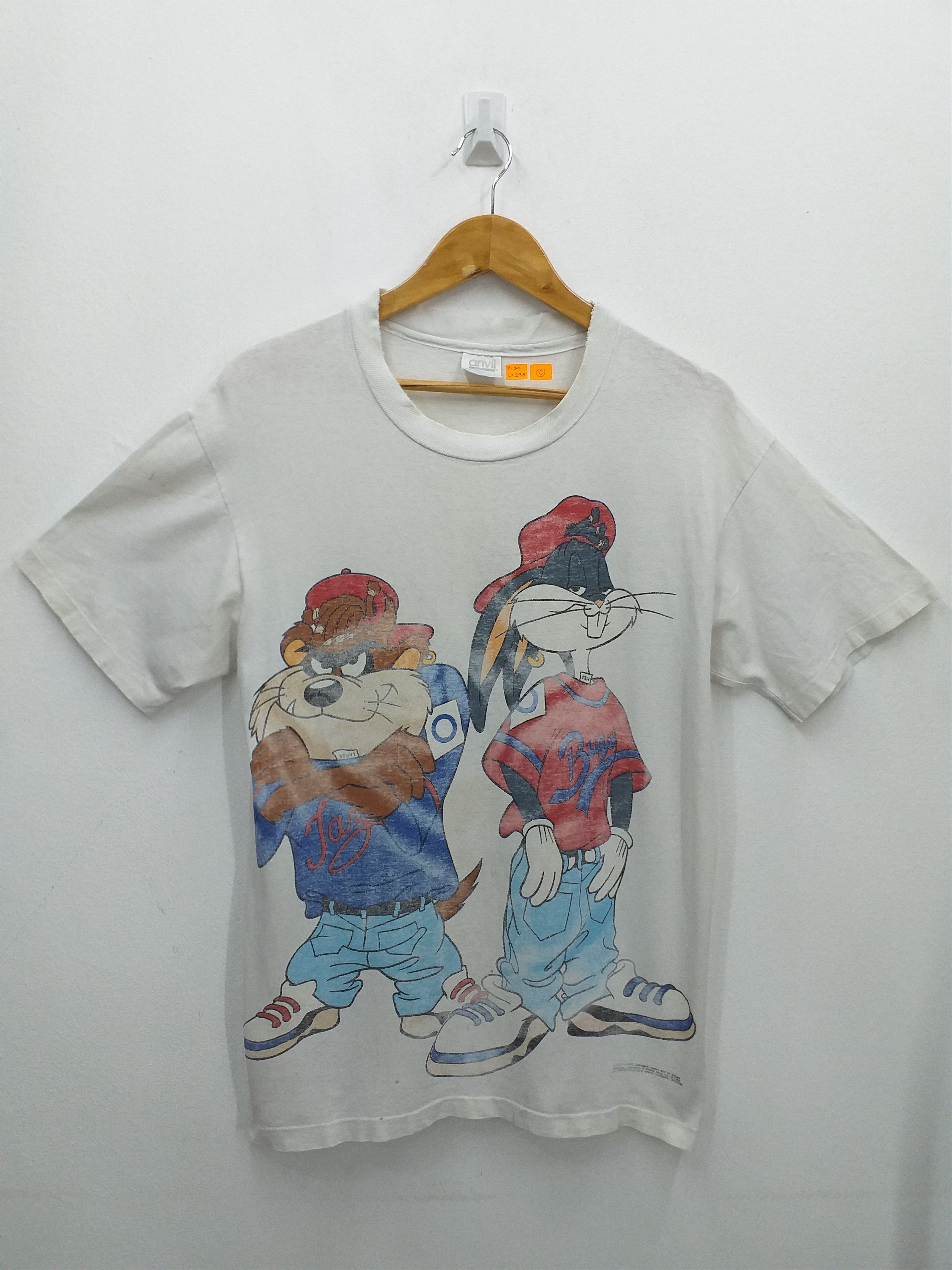 Cartoon Network Vintage Cartoon Bugs and Tazmania 90's T-Shirt -C040 Size US L / EU 52-54 / 3 - 1 Thumbnail