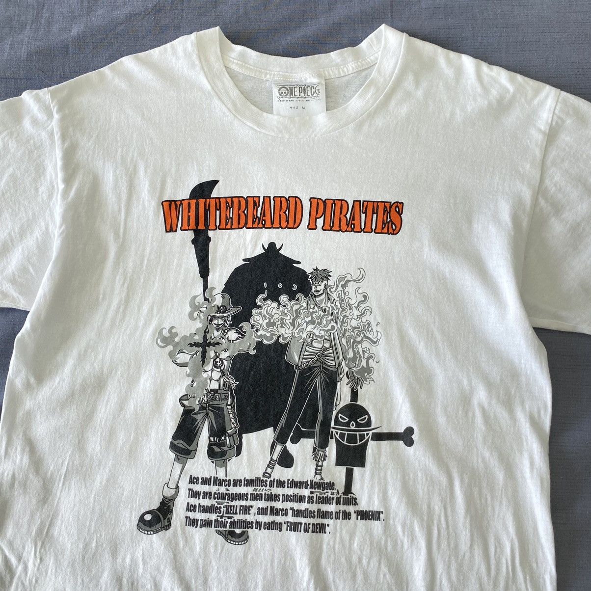 One Piece Thrashed Vintage Whitebeard Pirates One Piece ERD GRUNGE TEE Size US M / EU 48-50 / 2 - 2 Thumbnail
