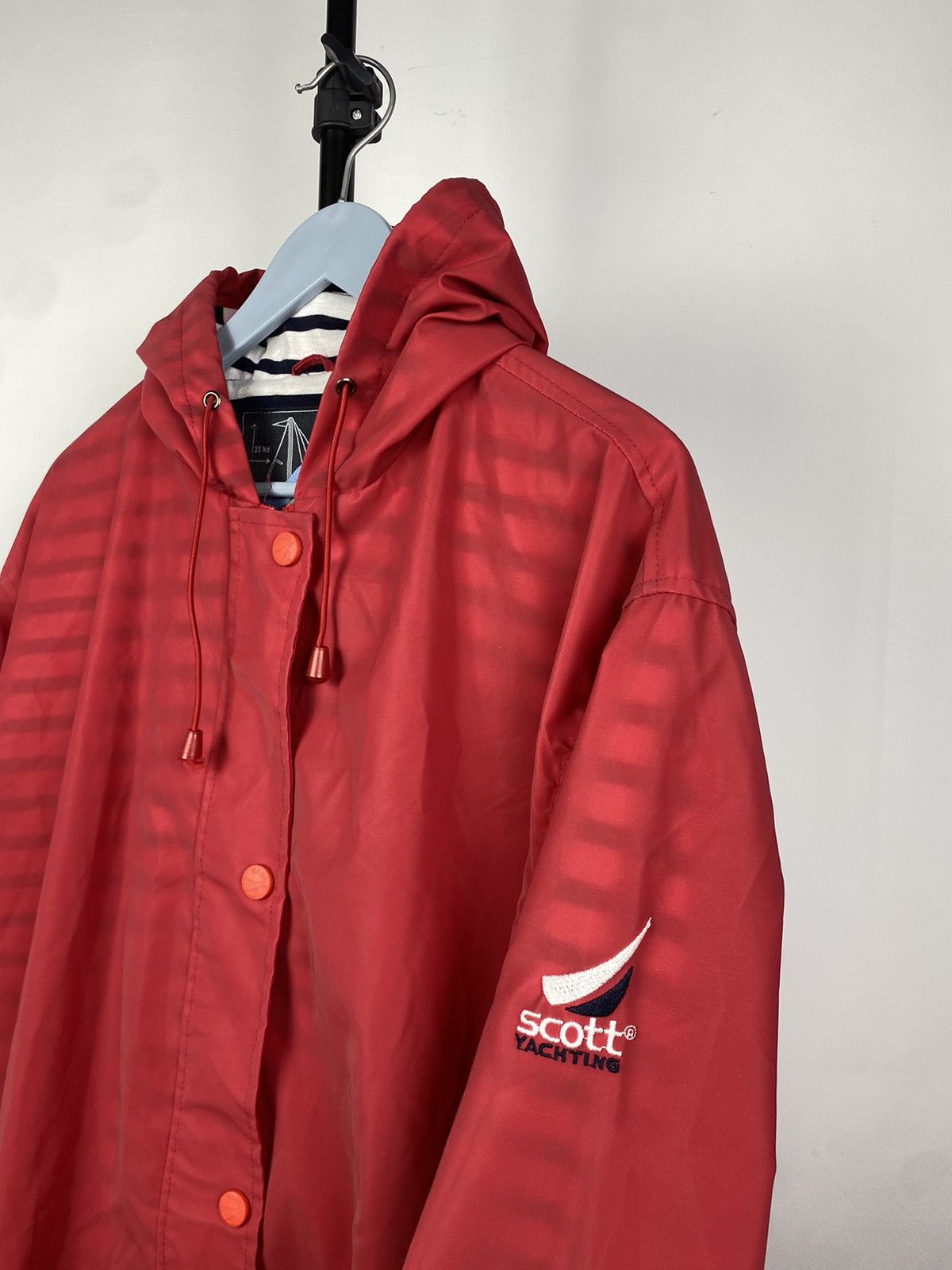 Designer Vintage Usa Scott Yachting Marina 90'S Raincoat Jacket Size US XL / EU 56 / 4 - 4 Thumbnail