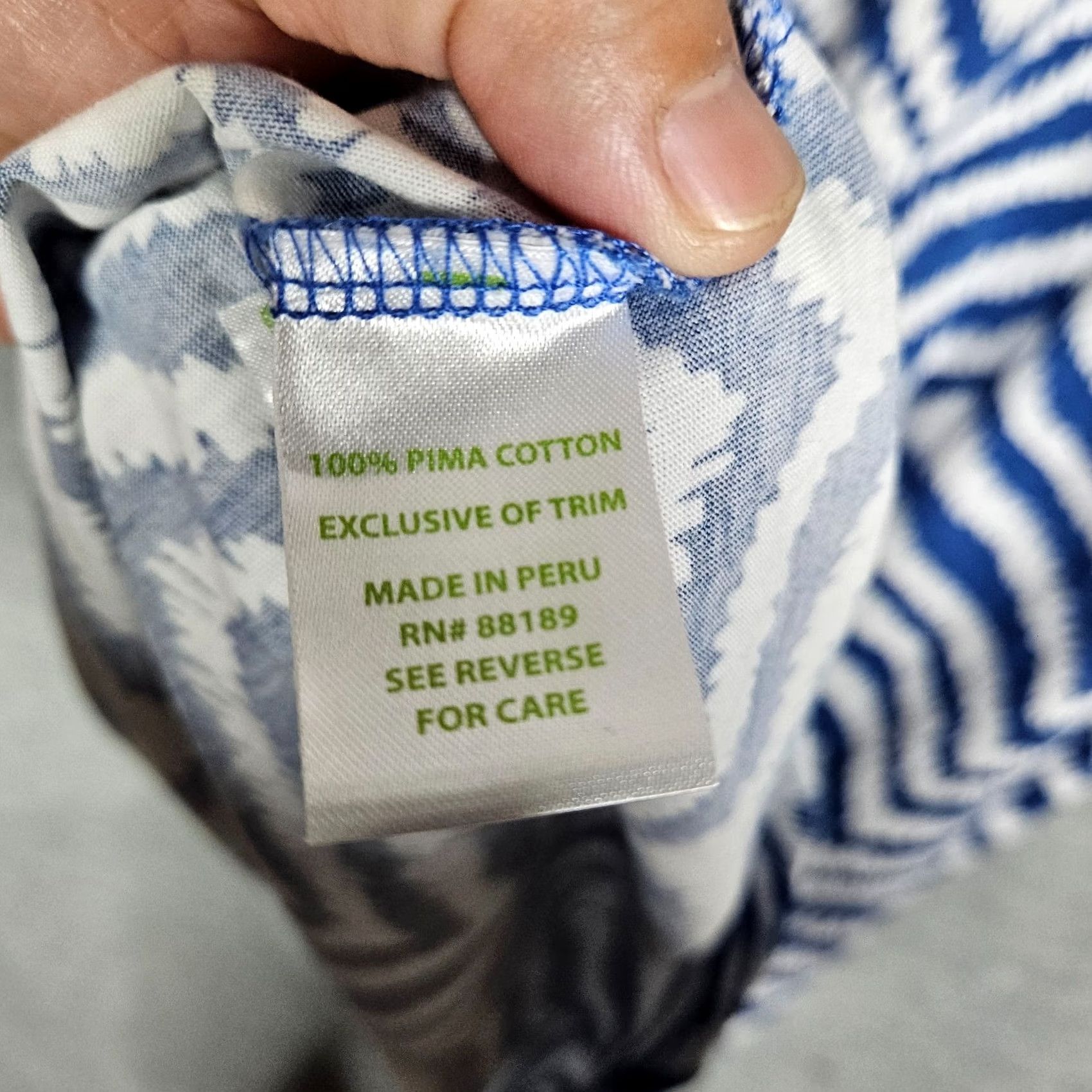 Lilly Pulitzer Lilly Pulitzer Blue Printed V-neck Stripes Women's Pima Cotton Casual Dress Sz M Size M / US 6-8 / IT 42-44 - 7 Thumbnail