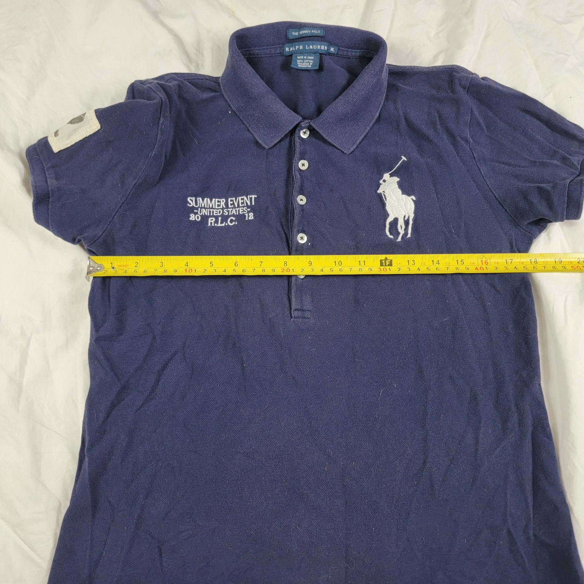 Polo Ralph Lauren Ralph Lauren Womens XL Navy Blue Summer Event The Skinny Pol Size XL / US 12-14 / IT 48-50 - 8 Thumbnail