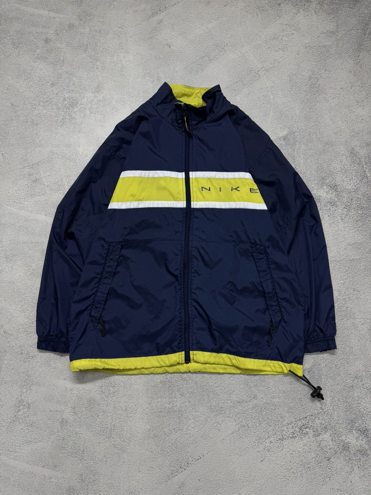 Nike 90s Nike Double Logo Vintage Y2K Oversized Nylon Jacket Size US S / EU 44-46 / 1 - 3 Thumbnail