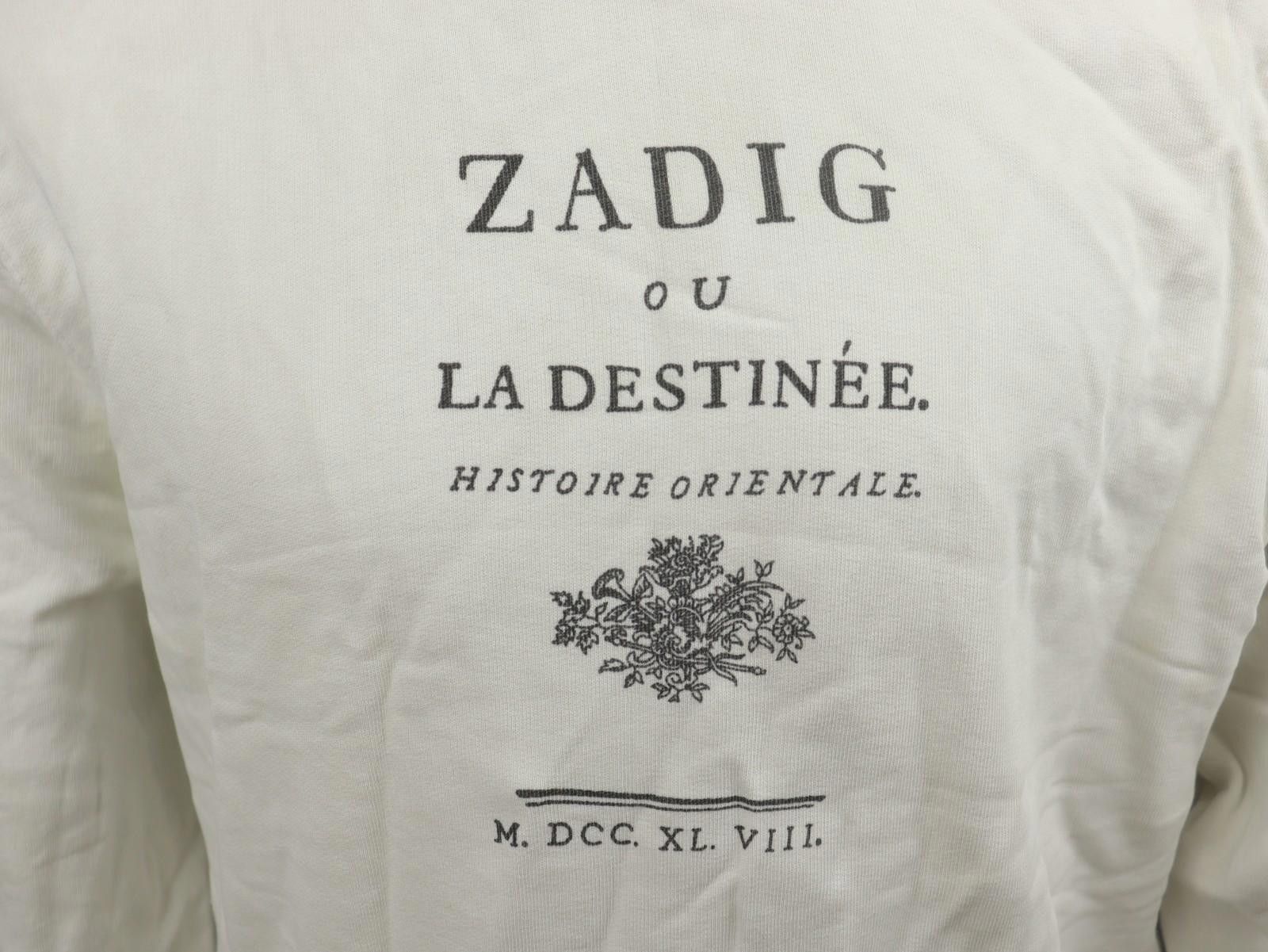 Zadig & Voltaire Zadig & Voltaire White Graphic Pullover Sweatshirt Size M / US 6-8 / IT 42-44 - 4 Thumbnail