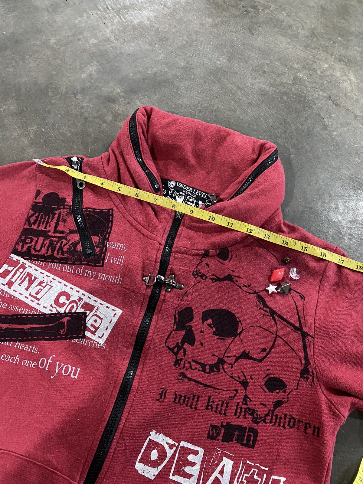 Hysteric Glamour Y2k Under Level skull punk bono hoodie Size US M / EU 48-50 / 2 - 12 Thumbnail