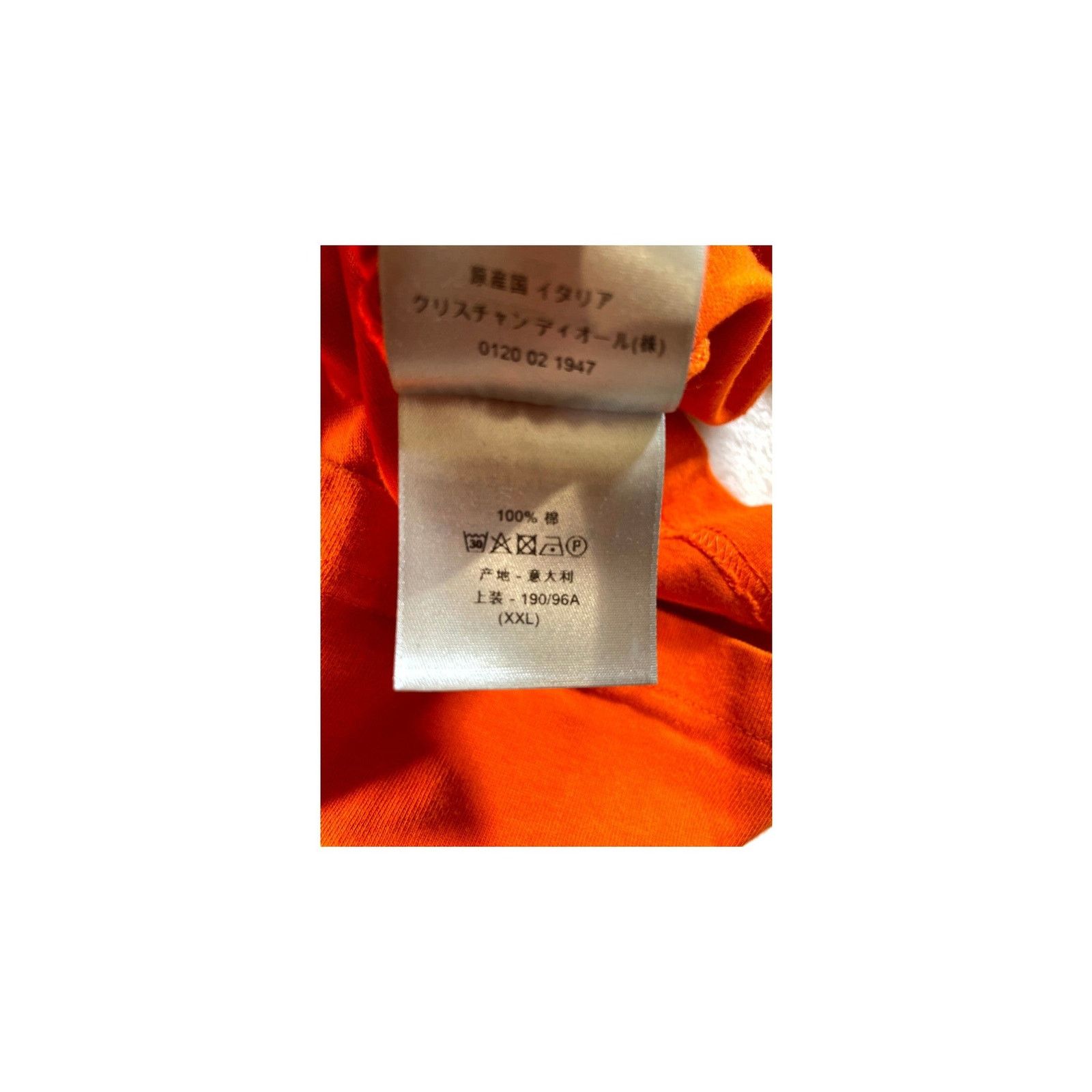 Dior Dior "CD Logo" Orange Tee Size US XXL / EU 58 / 5 - 5 Thumbnail