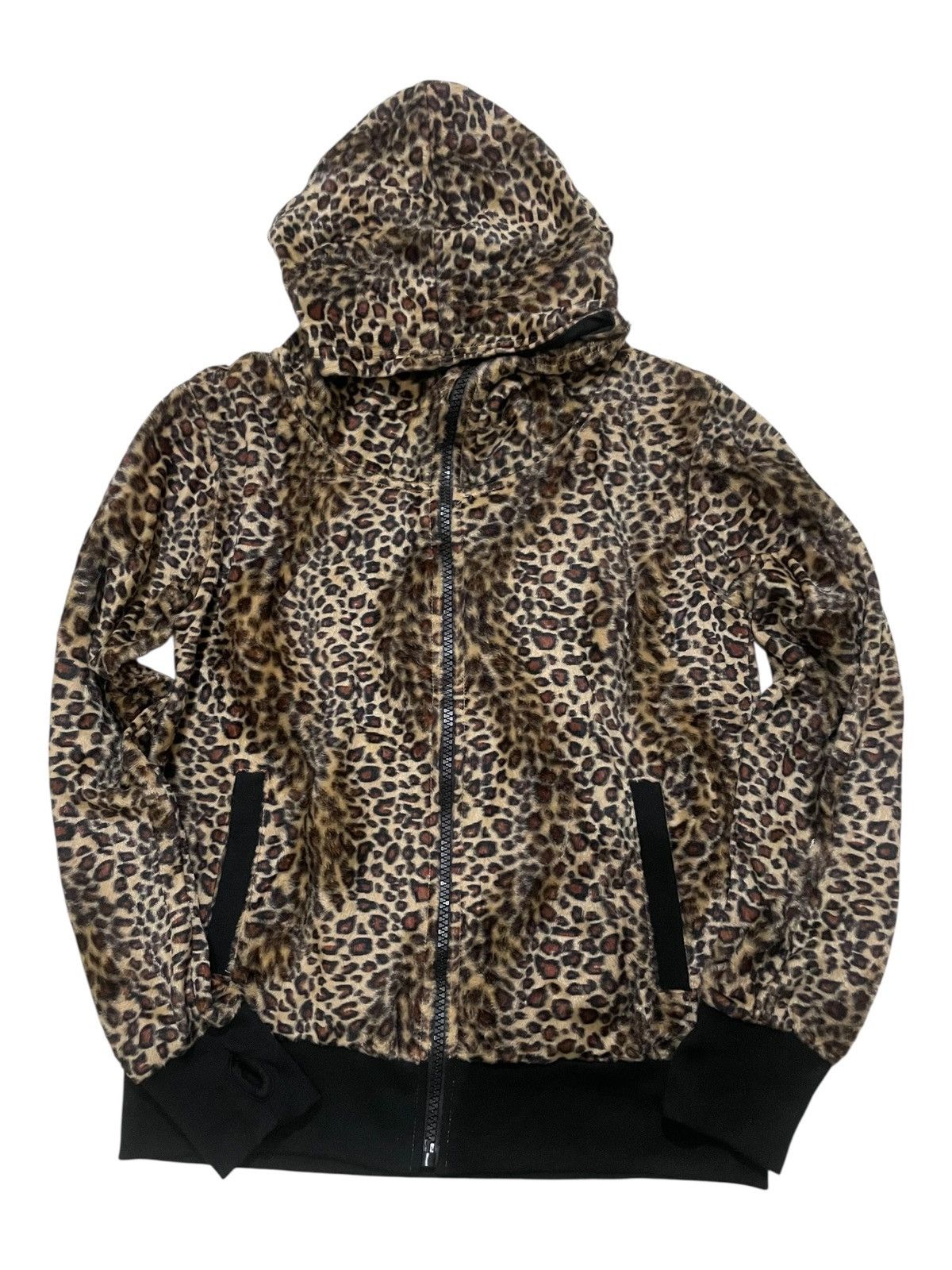 Japanese Brand VELVET LEOPARD ZIPP JACKET Size M / US 6-8 / IT 42-44 - 1 Thumbnail