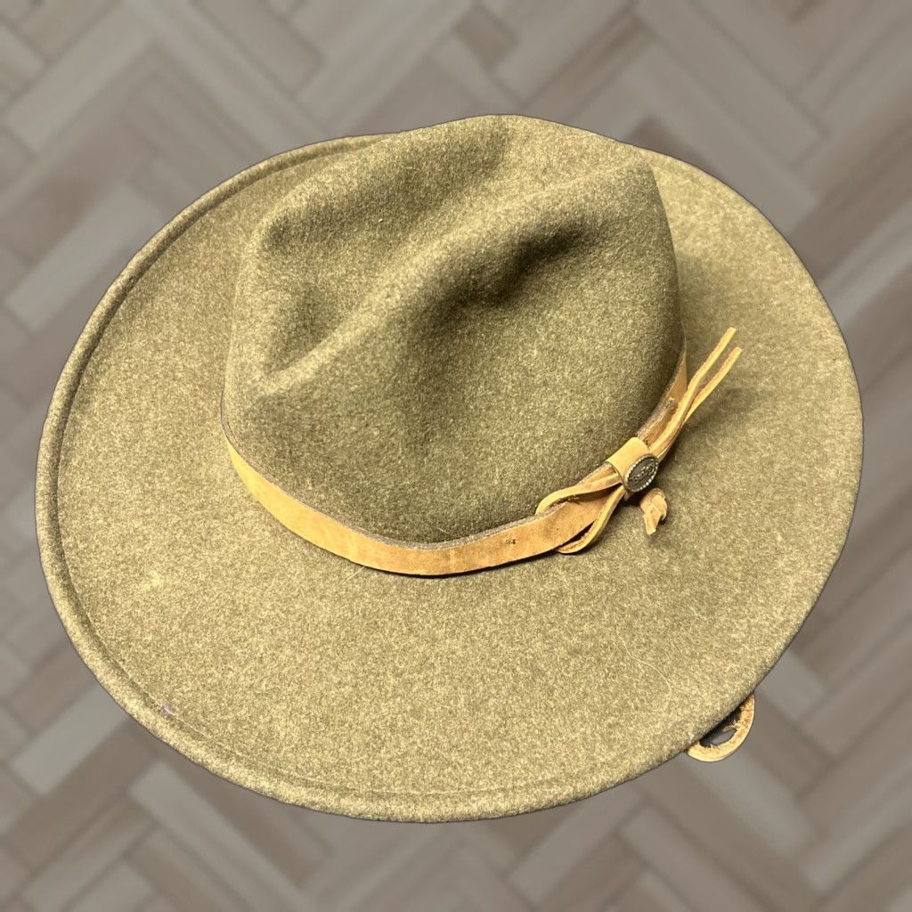 Bailey 44 Bailey Morgan Lite Felt Crushable Wool Hat Olive Brown Mix XS USA Made EUC Mens Hat Size ONE SIZE - 1 Thumbnail