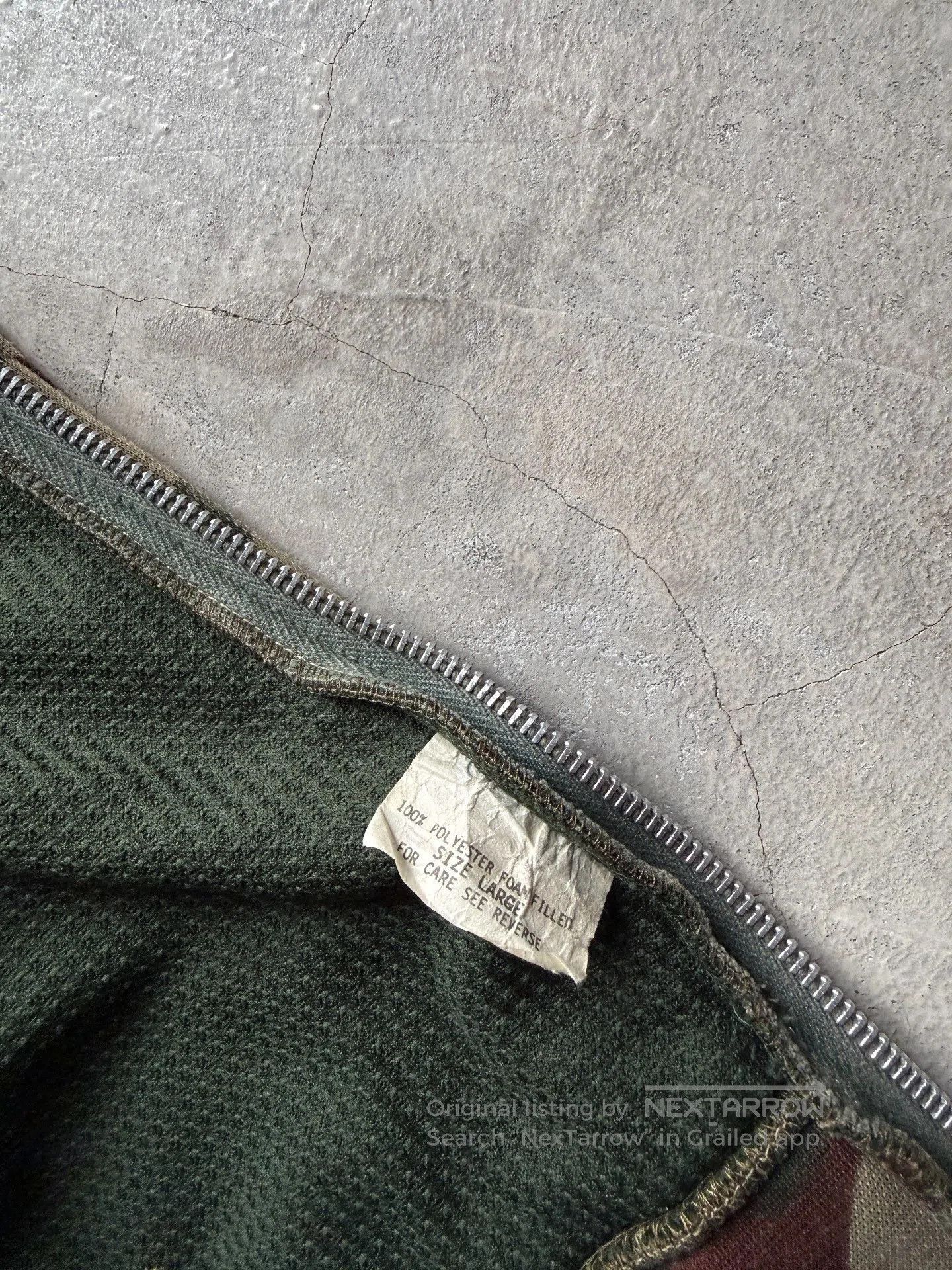 Vintage Vintage 70s Camouflage Zip Hoodie. Size US L / EU 52-54 / 3 - 7 Thumbnail