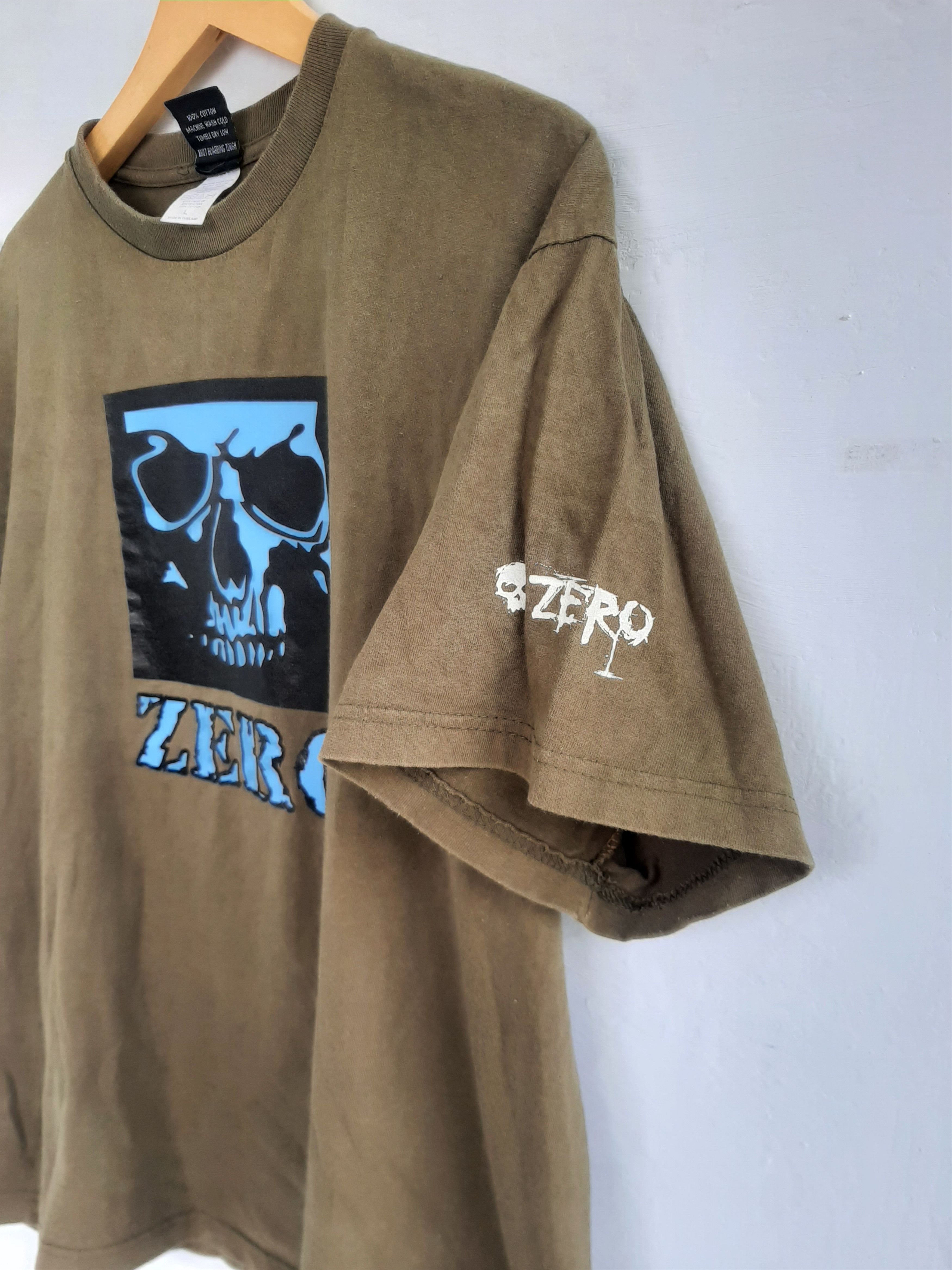 If Six Was Nine × Vintage Vintage Y2k Zero Skulls Logo Skateboards tee Size US L / EU 52-54 / 3 - 1 Thumbnail