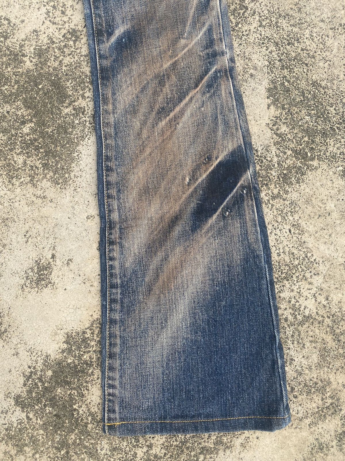 If Six Was Nine × Japanese Brand Flare Jeans Modern Lovers Clawmark Mud Distressd Size US 30 / EU 46 - 5 Thumbnail