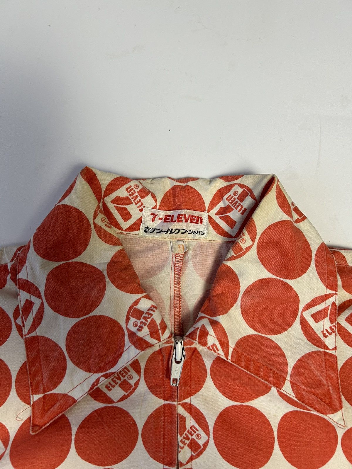 Japanese Brand × Vintage SEVEN ELEVEN ZIPPER SHORT SLEEVE SHIRT Size US S / EU 44-46 / 1 - 4 Thumbnail