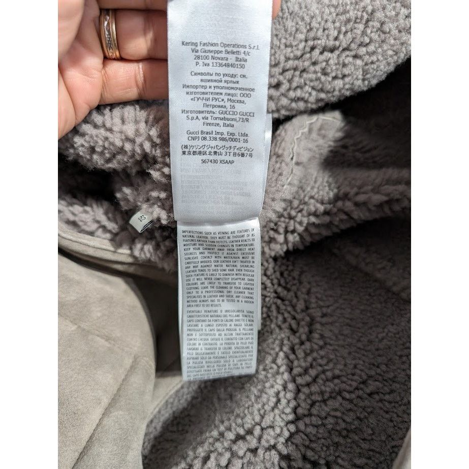 Gucci o1rshd1 Caban Curly Shearling in Grey Size US L / EU 52-54 / 3 - 15 Thumbnail