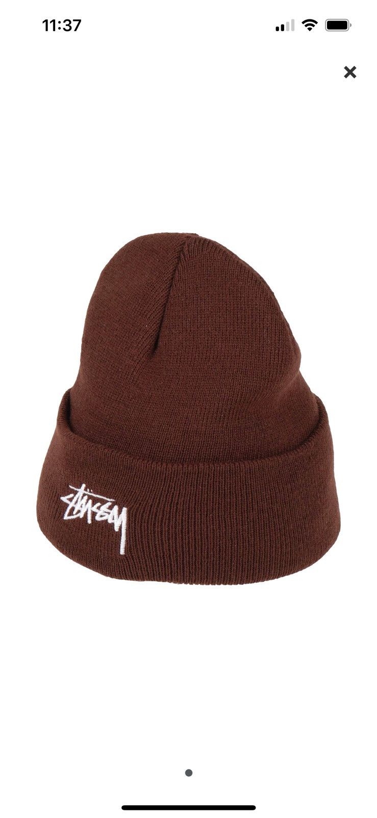 Stussy Stussy cuff stock beanie accessory hat streetwear brown Size ONE SIZE - 1 Thumbnail
