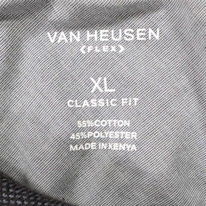 Van Heusen Van Heusen Polo Shirt Mens XL Gray Colorblock Short Sleeve Classic Fit Size US XL / EU 56 / 4 - 5 Thumbnail