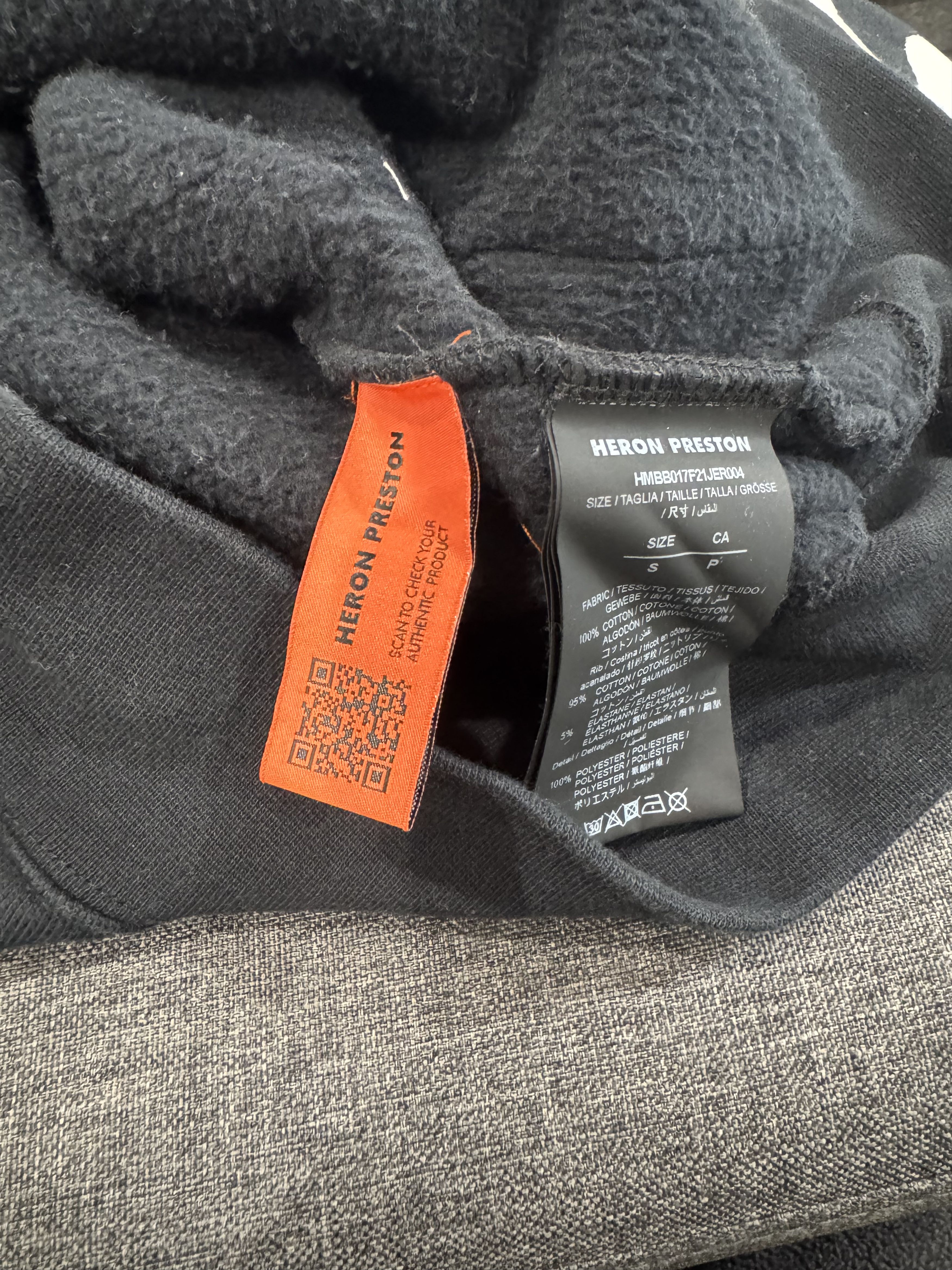Heron Preston Heron Preston HP Brush Black Hoodie size Small Size US S / EU 44-46 / 1 - 11 Thumbnail