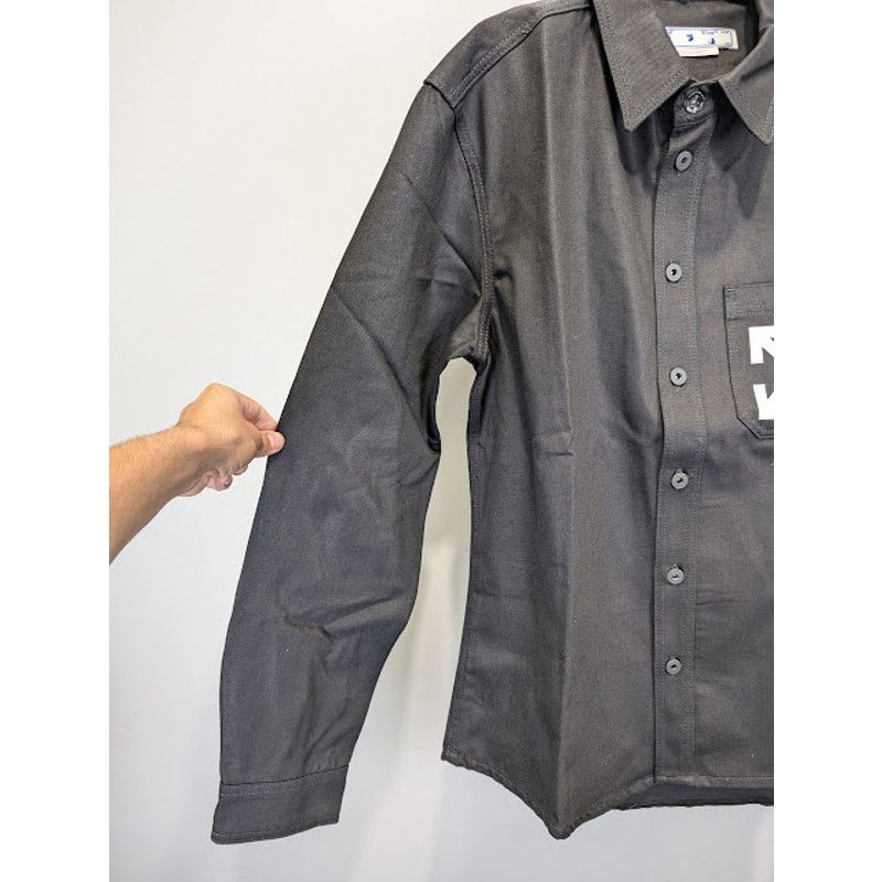 Off-White o1rshd1 Single Arrow Denim Shirt in Black/White Size US XXL / EU 58 / 5 - 5 Thumbnail