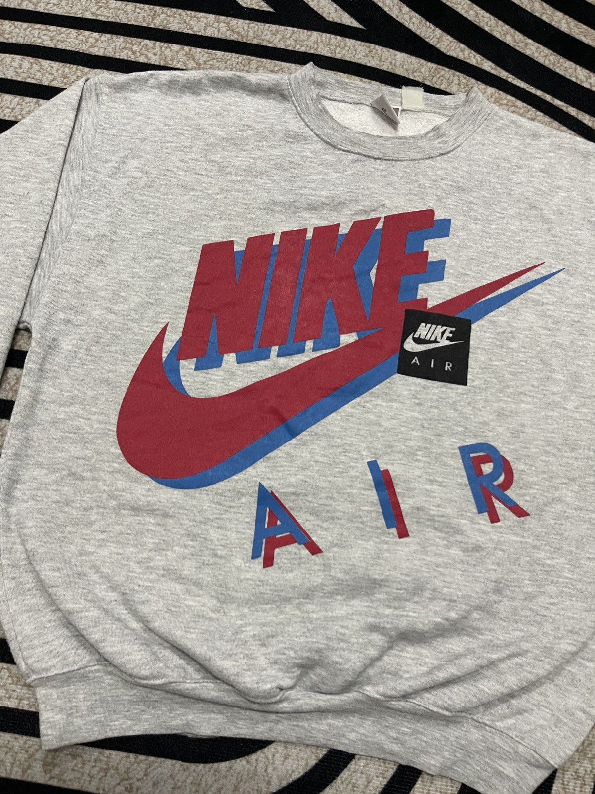 Nike 80s NIKE AIR CREWNECK BIG LOGO Size US M / EU 48-50 / 2 - 4 Thumbnail