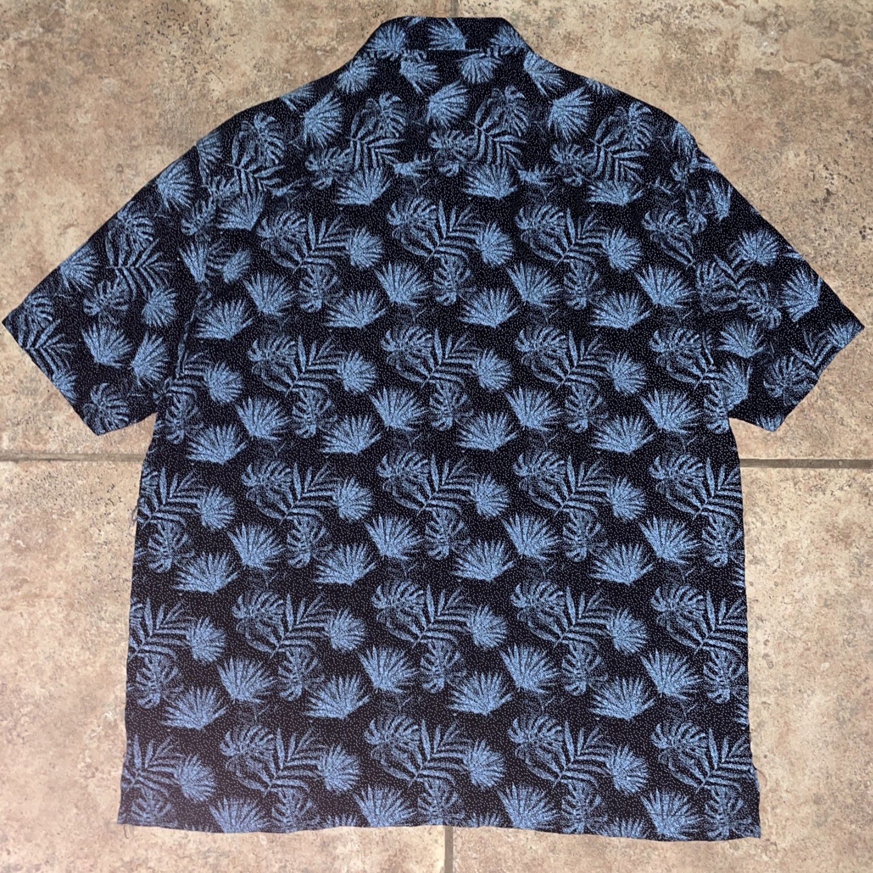 Nat Nast Nat Nast Blue Silk Blend Hawaiian Shirt Mens XL Short Sleeve Button-Up Hawaiian Men XL Blue Silk Blend Nat Nast Shirt Size US XL / EU 56 / 4 - 2 Thumbnail