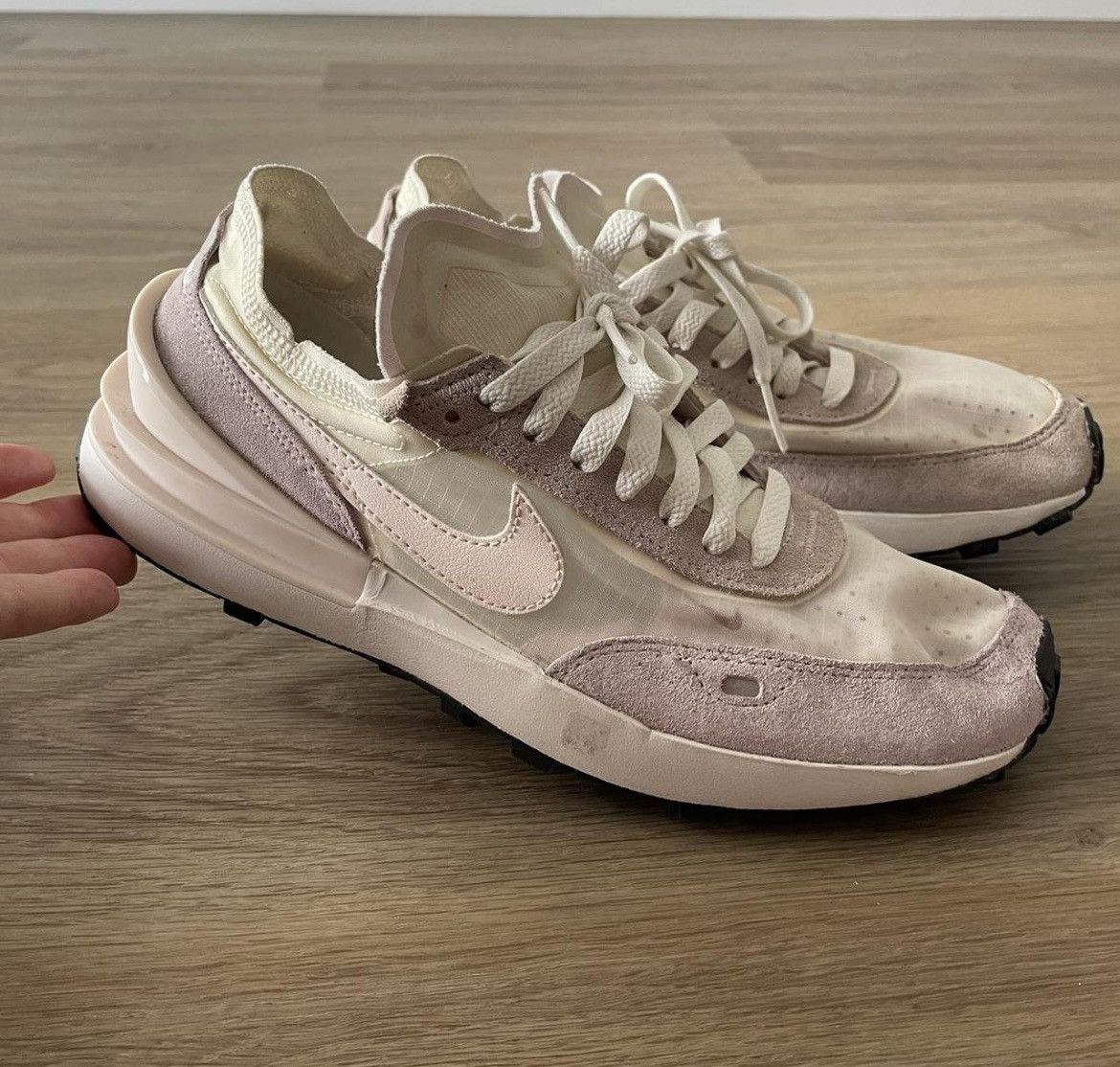 Nike Nike Waffle One Light Soft Pink Venice (Women's) Size US 7.5 / IT 37.5 - 2 Thumbnail