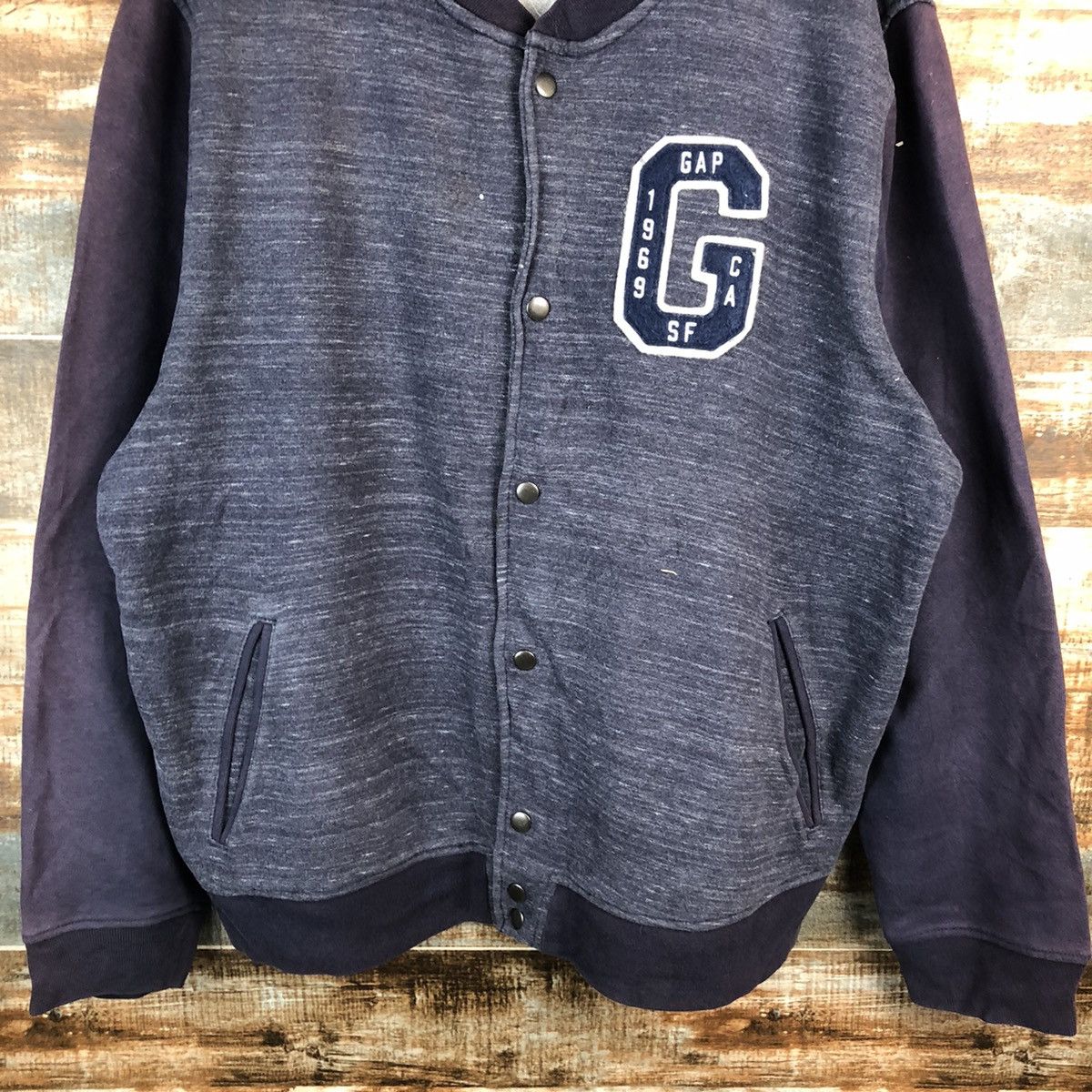 Gap Gap Dark Blue Bombers varsity Jacket #A1529 Size US XL / EU 56 / 4 - 6 Thumbnail