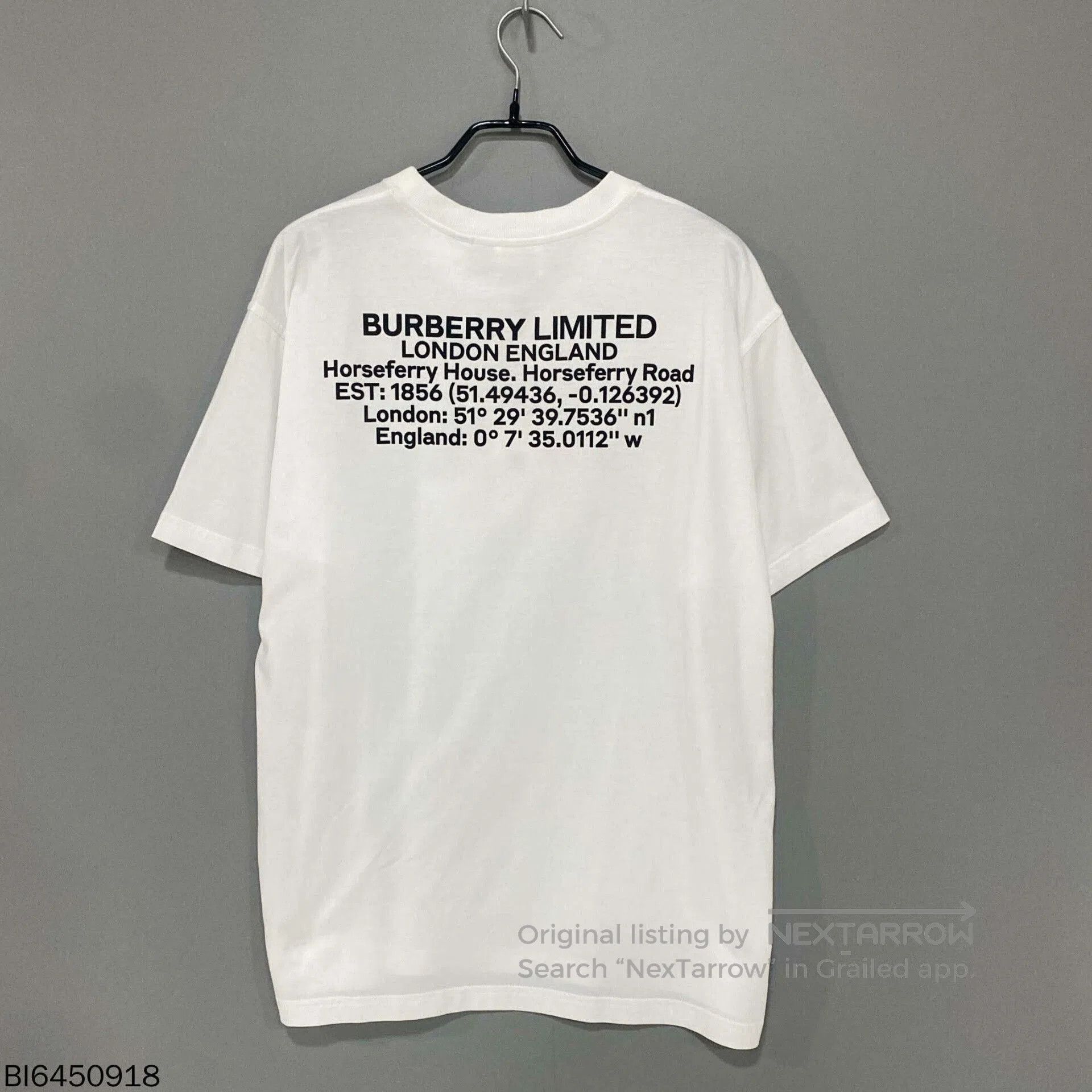 Burberry Burberry White Back Slogan Short Sleeve. Size US S / EU 44-46 / 1 - 3 Thumbnail
