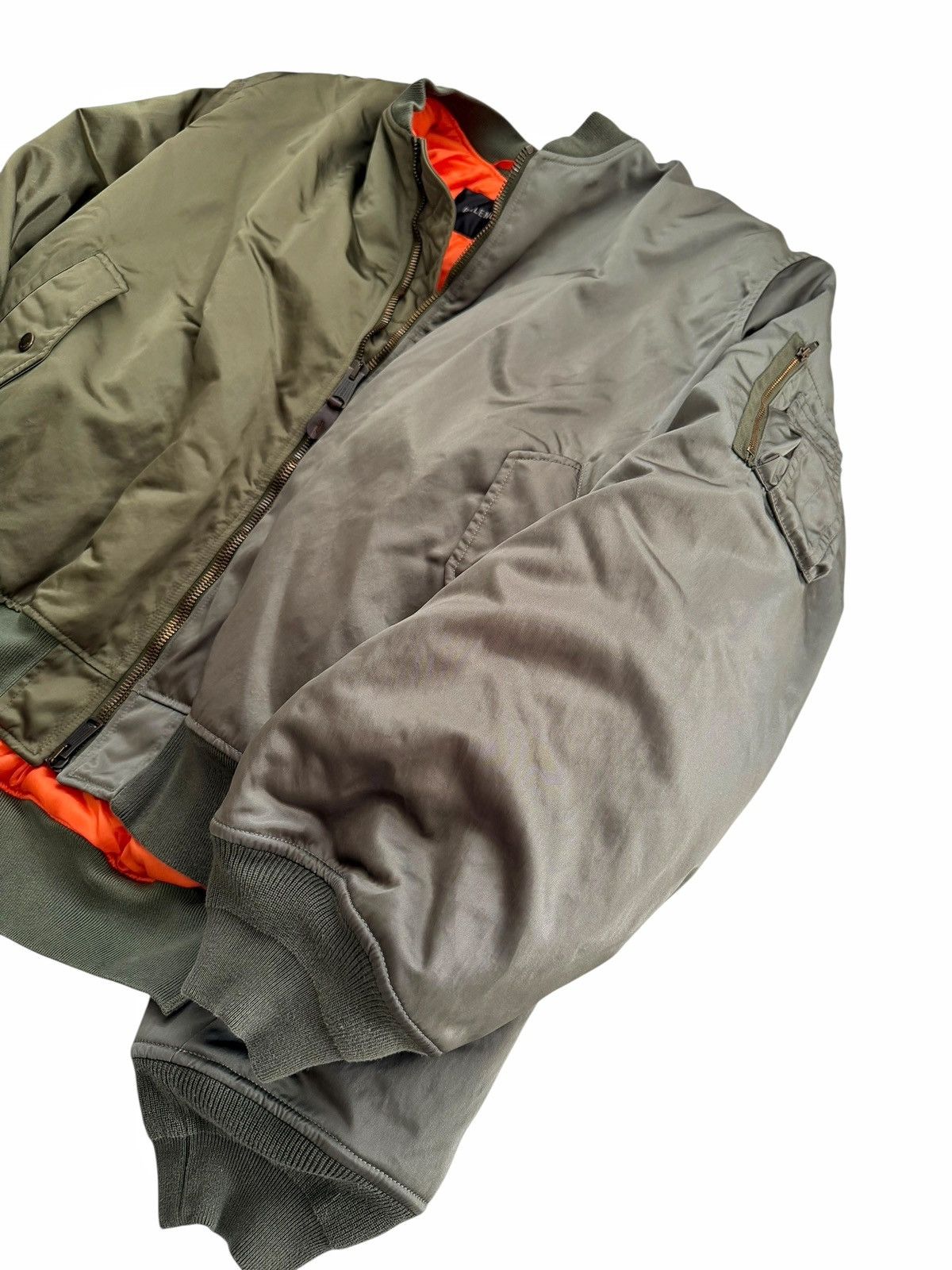 Balenciaga Double Sleeve Four Arm Split Nylon Bomber Size US M / EU 48-50 / 2 - 4 Thumbnail