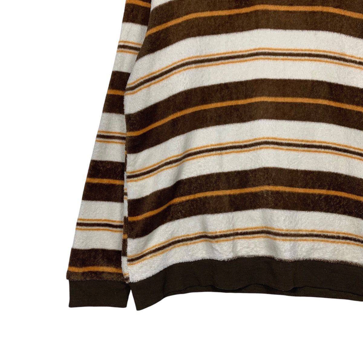 Hang Ten HANG TEN Small Logo Striped Fleece Sweatshirts #2272-C100 Size US L / EU 52-54 / 3 - 5 Thumbnail