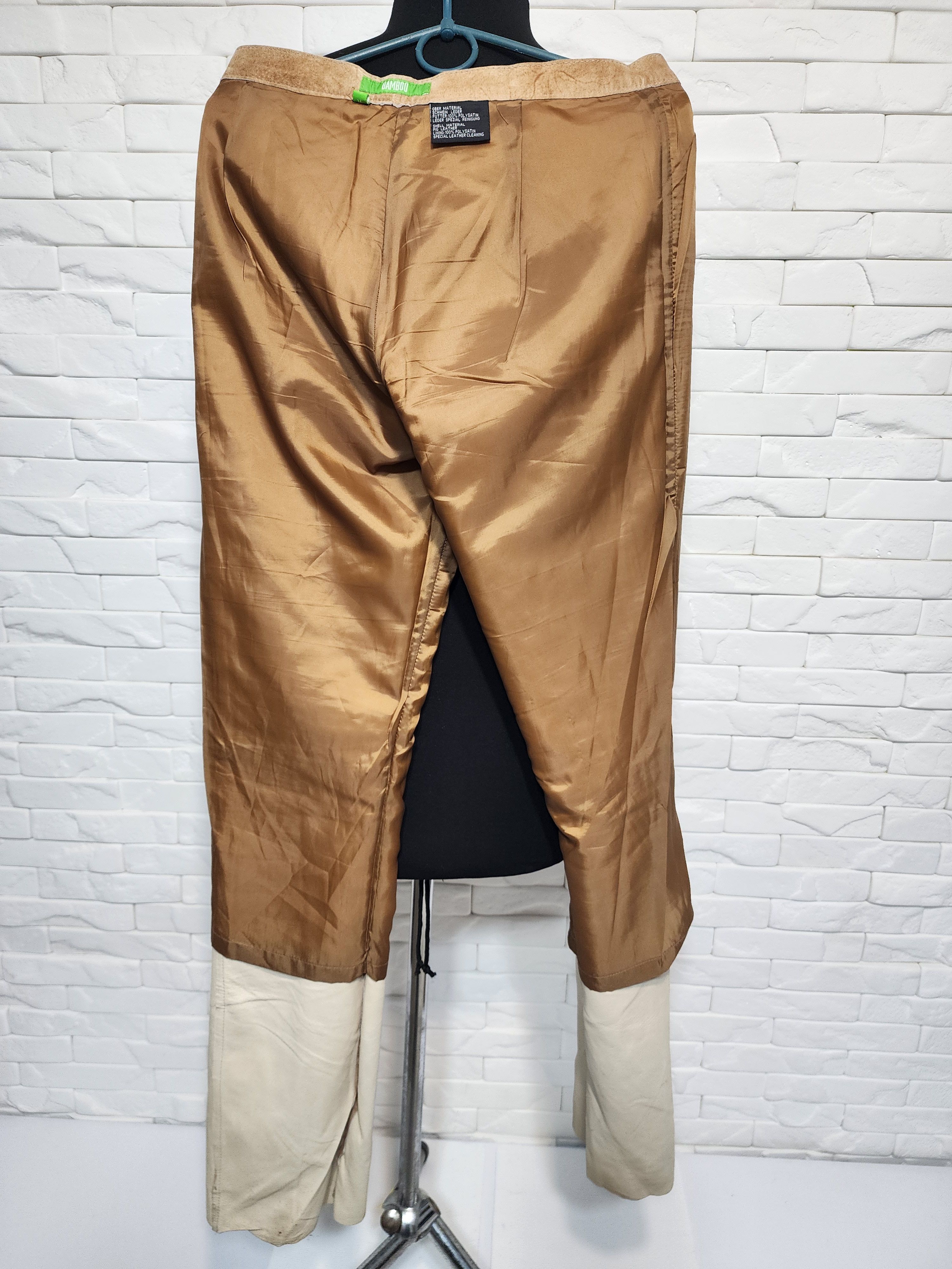 Genuine Leather Brown Suede Leather Pants: Women's Suede Trousers Size 30" / US 8 / IT 44 - 9 Thumbnail