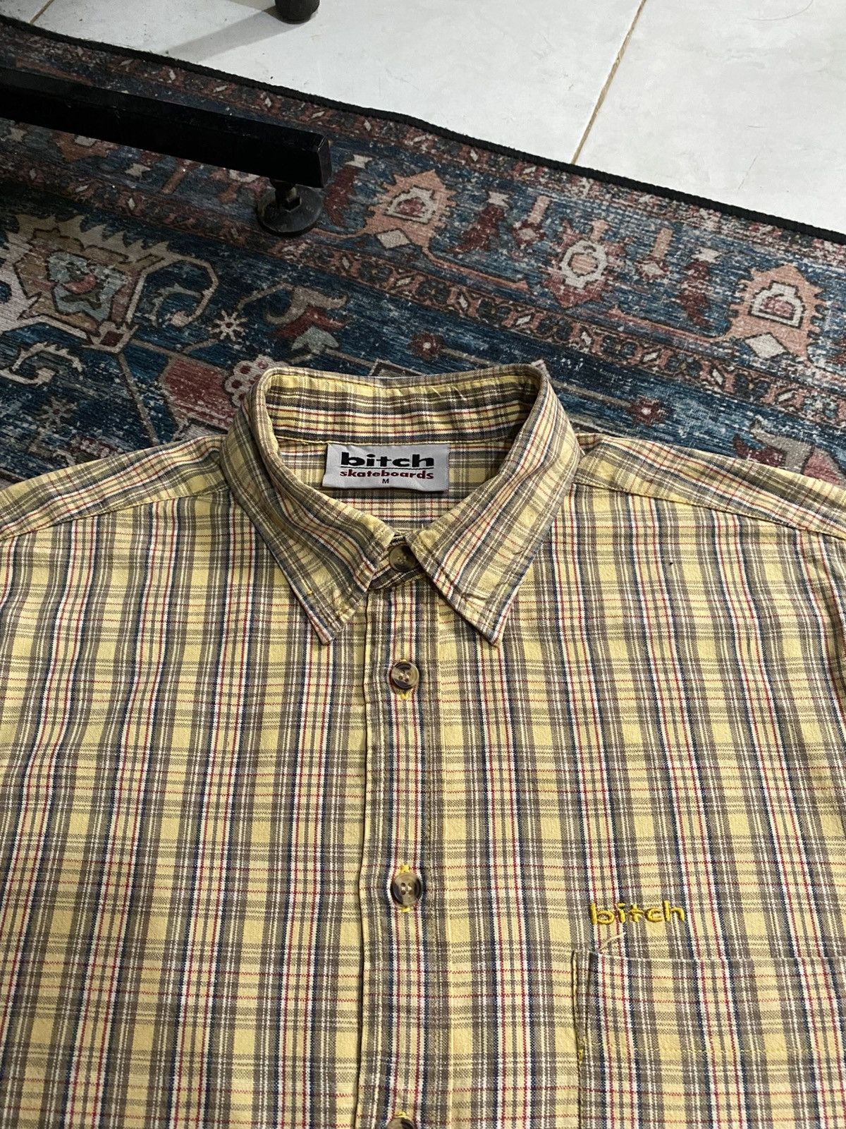 Vintage Bitch Skateboard plaid shirt Size US M / EU 48-50 / 2 - 3 Thumbnail