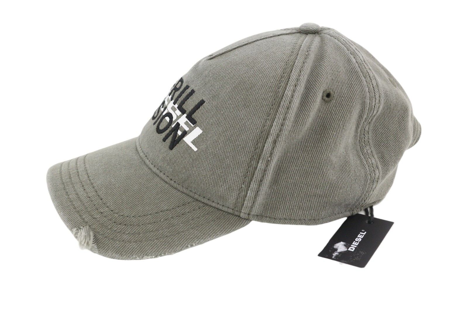 Diesel C-STONE 2 D-Rill Usion Khaki Cotton Logo Cap 82762
