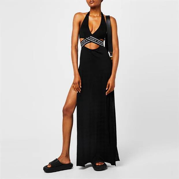 Balmain o1g2r1mq0924 Ari Sliders in Noir Size US 7 / IT 37 - 6 Thumbnail