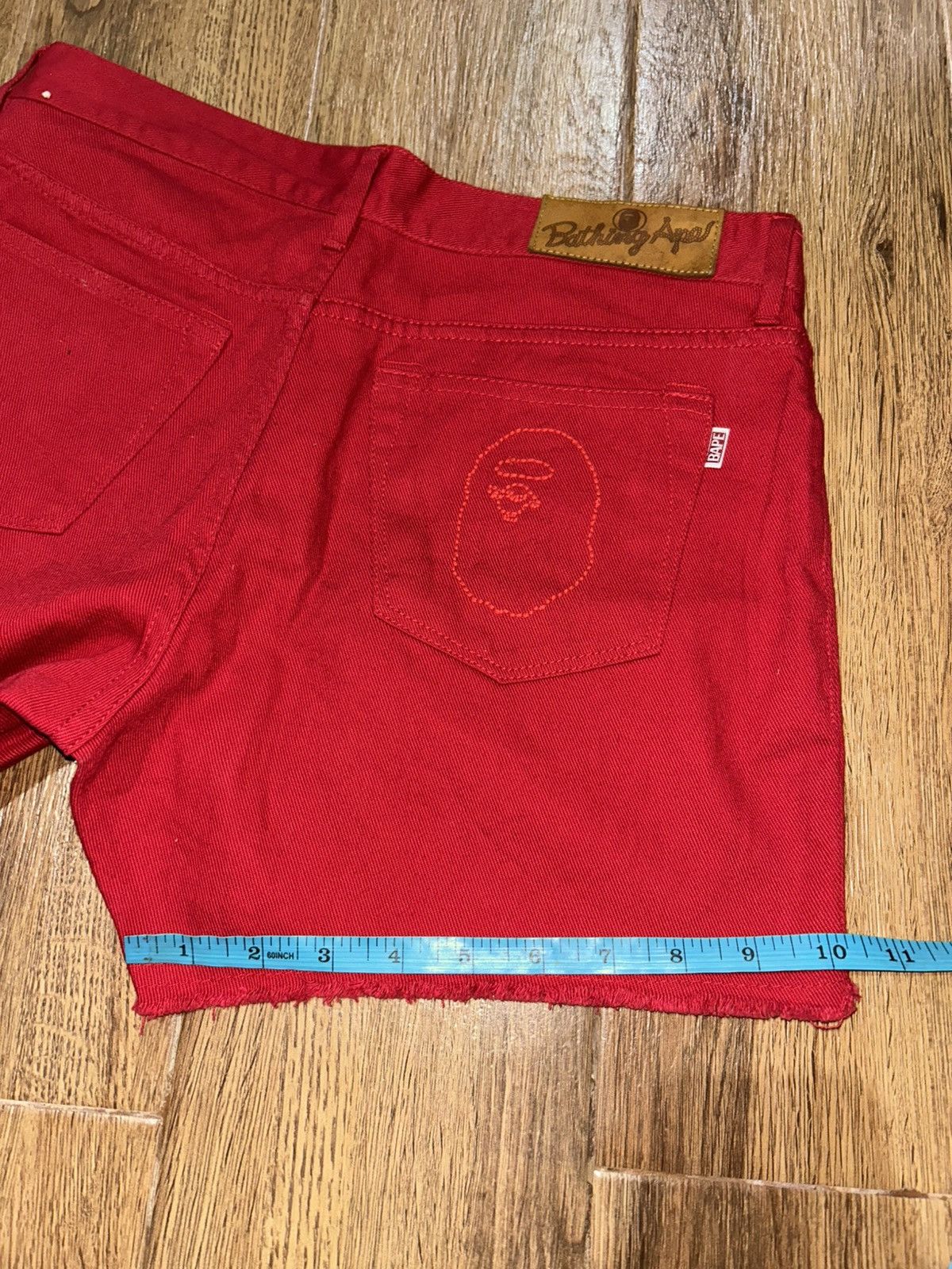 Bape Bape A Bathing Ape Denim Short Pants Size 30" / US 8 / IT 44 - 20 Thumbnail