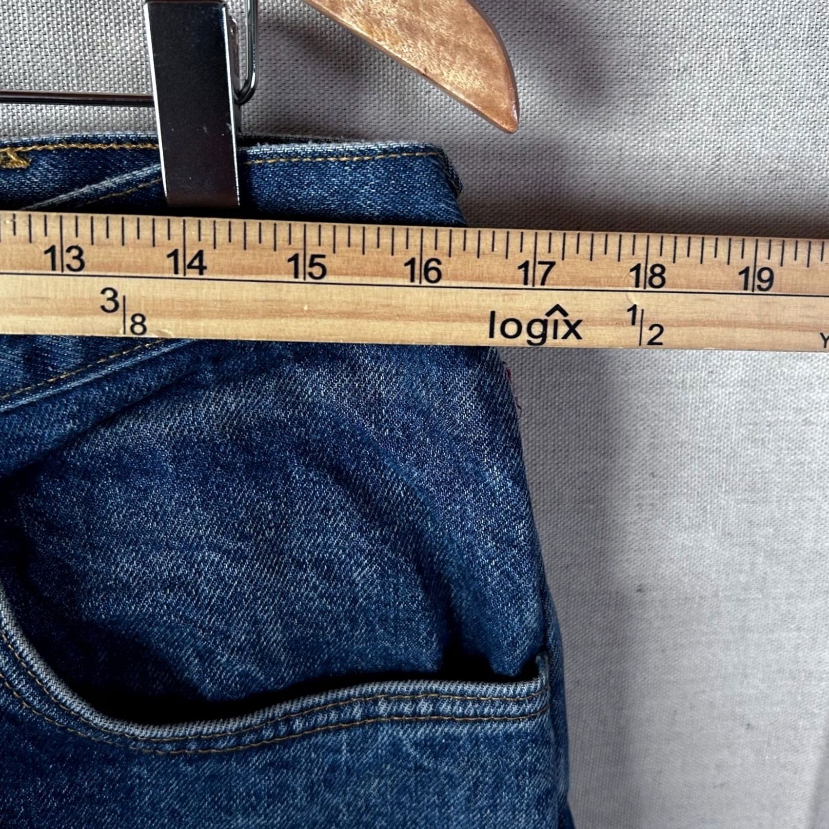 Denime Tyndale Flame-Resistant Denim Jeans Mens 34x32 Blue Straight 5-Pocket Cotton Denim United States 1230T Size US 34 / EU 50 - 6 Thumbnail