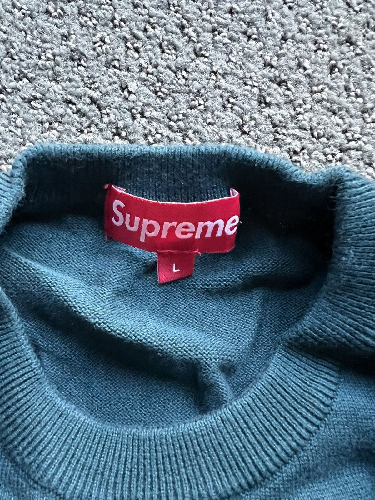 Supreme Supreme Logo Stripe Knit Top Size US L / EU 52-54 / 3 - 2 Thumbnail