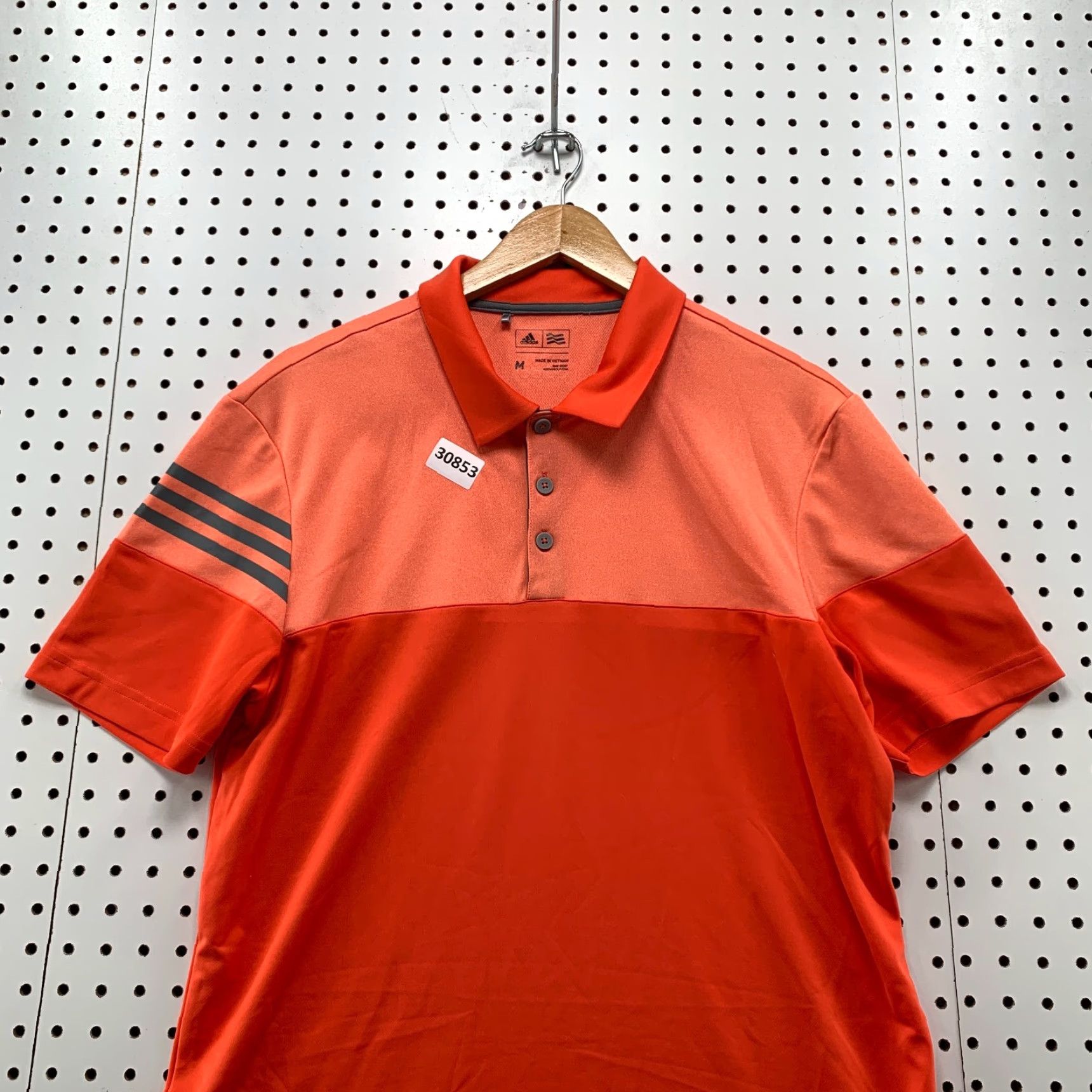 Adidas Adidas Golf Polo Shirt Mens Medium Orange Colorblock Active Short Sleeve 21x28 Polo Mens Colorblock Orange Golf Shirt Adidas Size US M / EU 48-50 / 2 - 2 Thumbnail