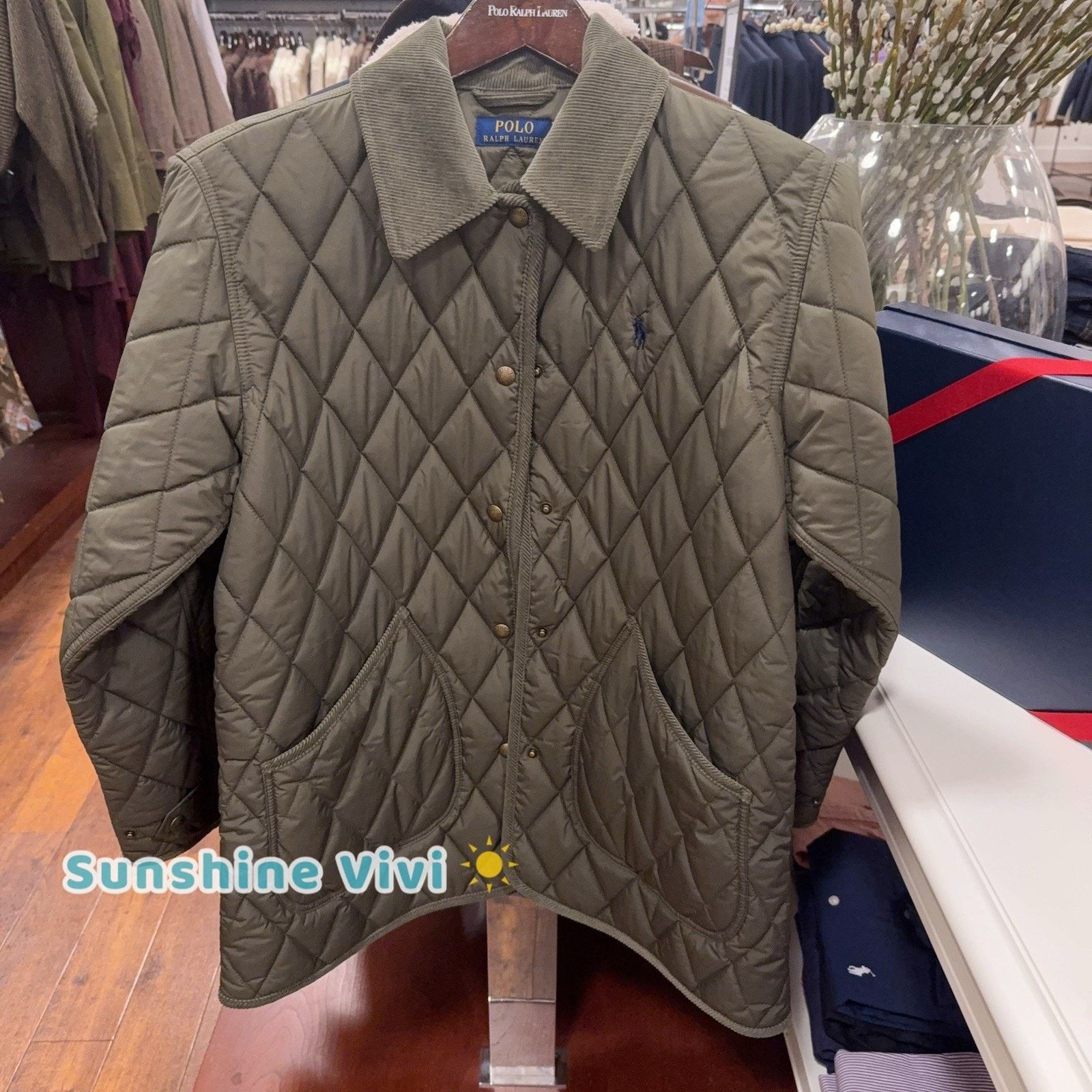 Lauren Ralph Lauren NWT Ralph Lauren Polo Women Quilted Barn Jacket Large Green Size L / US 10 / IT 46 - 9 Thumbnail