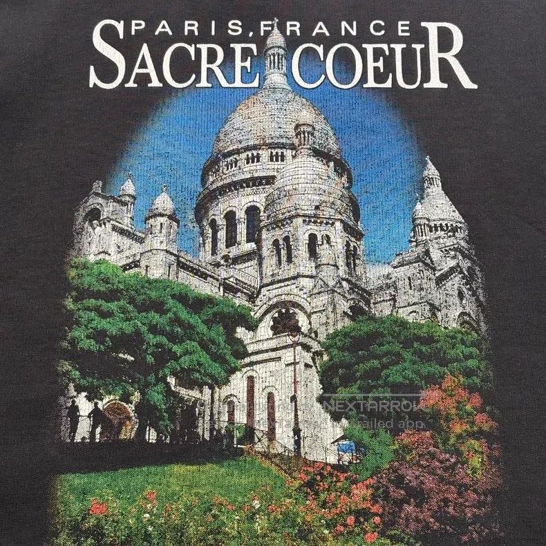 Balenciaga Balenciaga Classic Church Print Hooded Sweatshirt Size US S / EU 44-46 / 1 - 5 Thumbnail