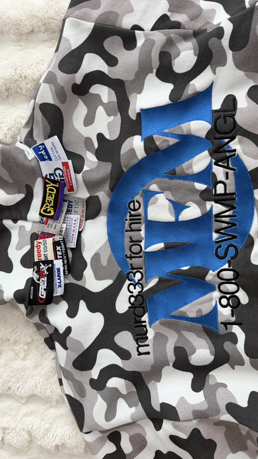 Greedy Unit × murd333r.fm Murd333r.fm Camo Hoodie Size US M / EU 48-50 / 2 - 4 Thumbnail