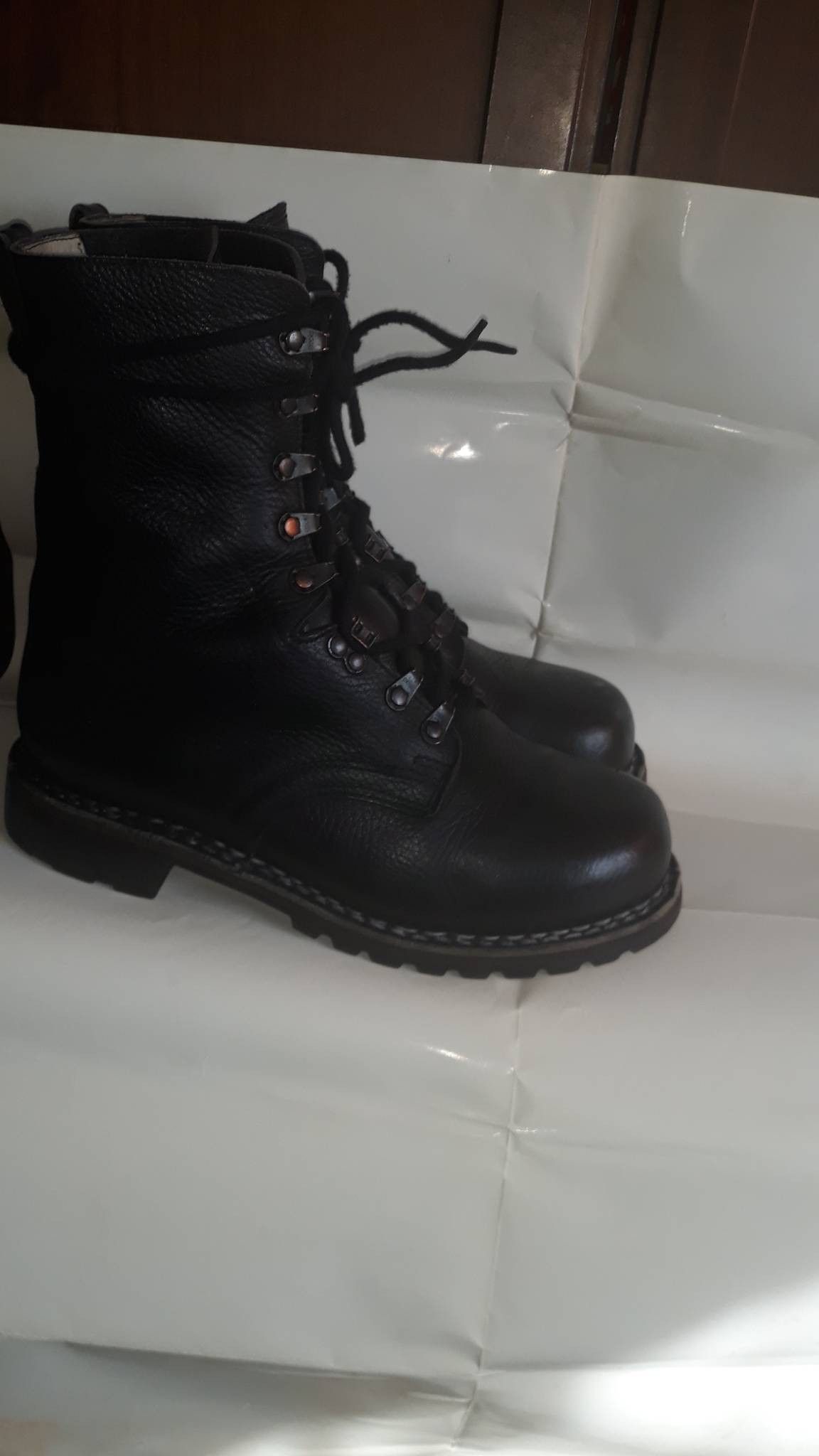 Vintage RARE Vintage 70s Kampfstiefel 77 ARMY BOOTS, 26,0 Size US 7.5 / EU 40-41 - 2 Thumbnail